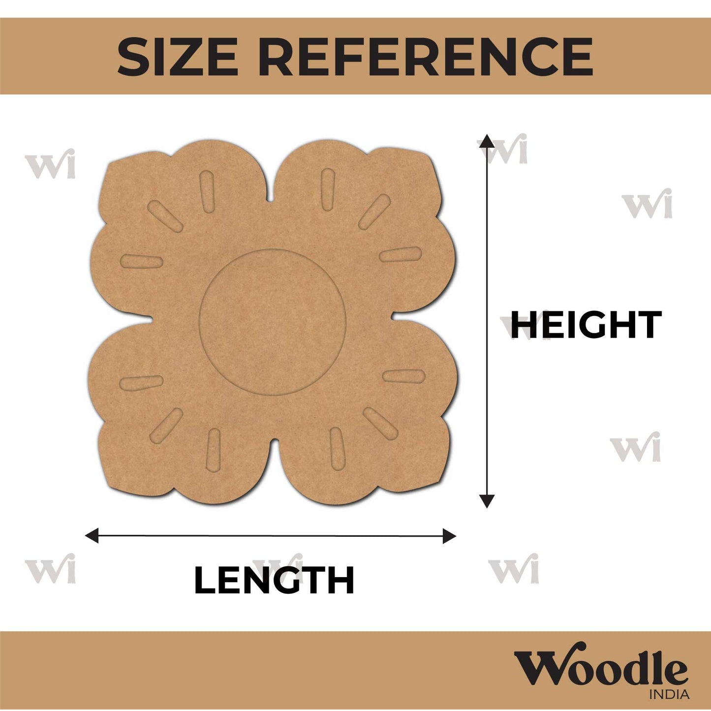 Diya Tealight Holder MDF Design 154