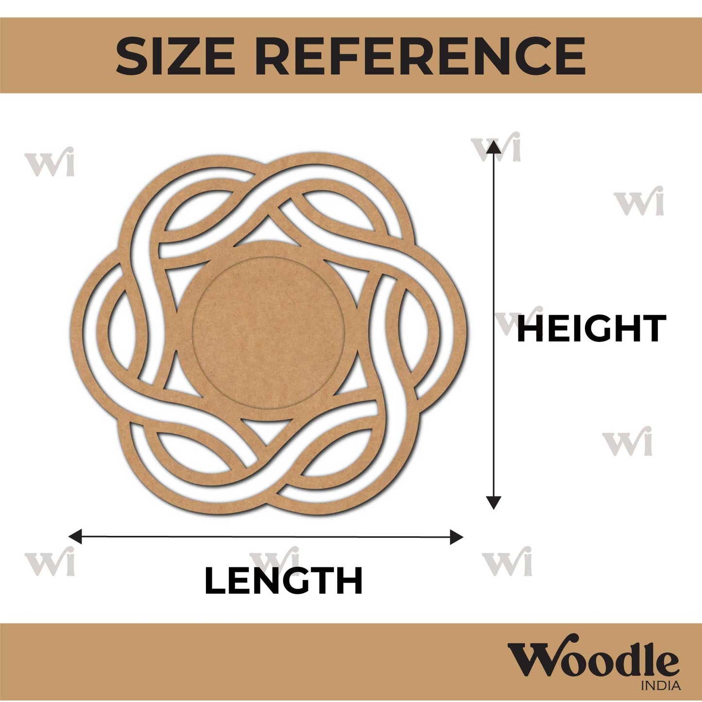 Diya Tealight Holder MDF Design 156