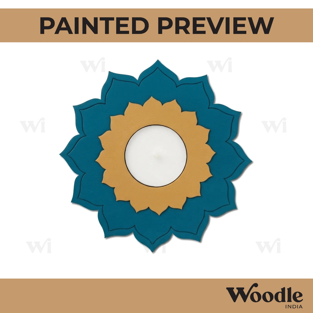 Diya Tealight Holder MDF Design 159