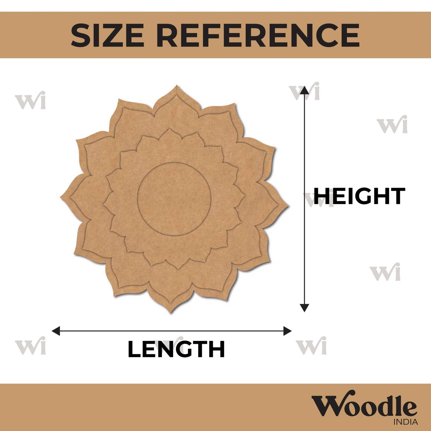 Diya Tealight Holder MDF Design 159