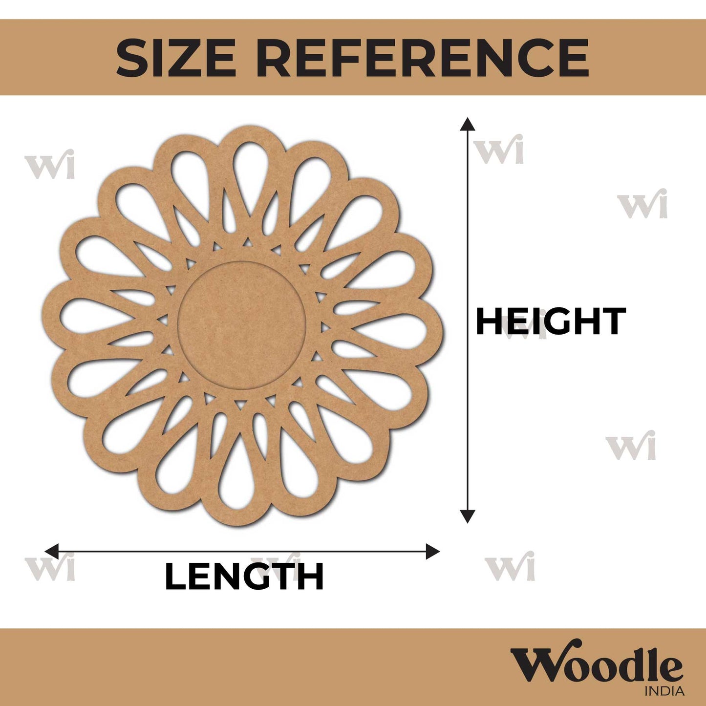 Diya Tealight Holder MDF Design 171