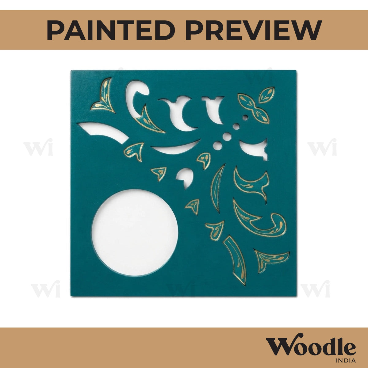 Diya Tealight Holder MDF Design 173