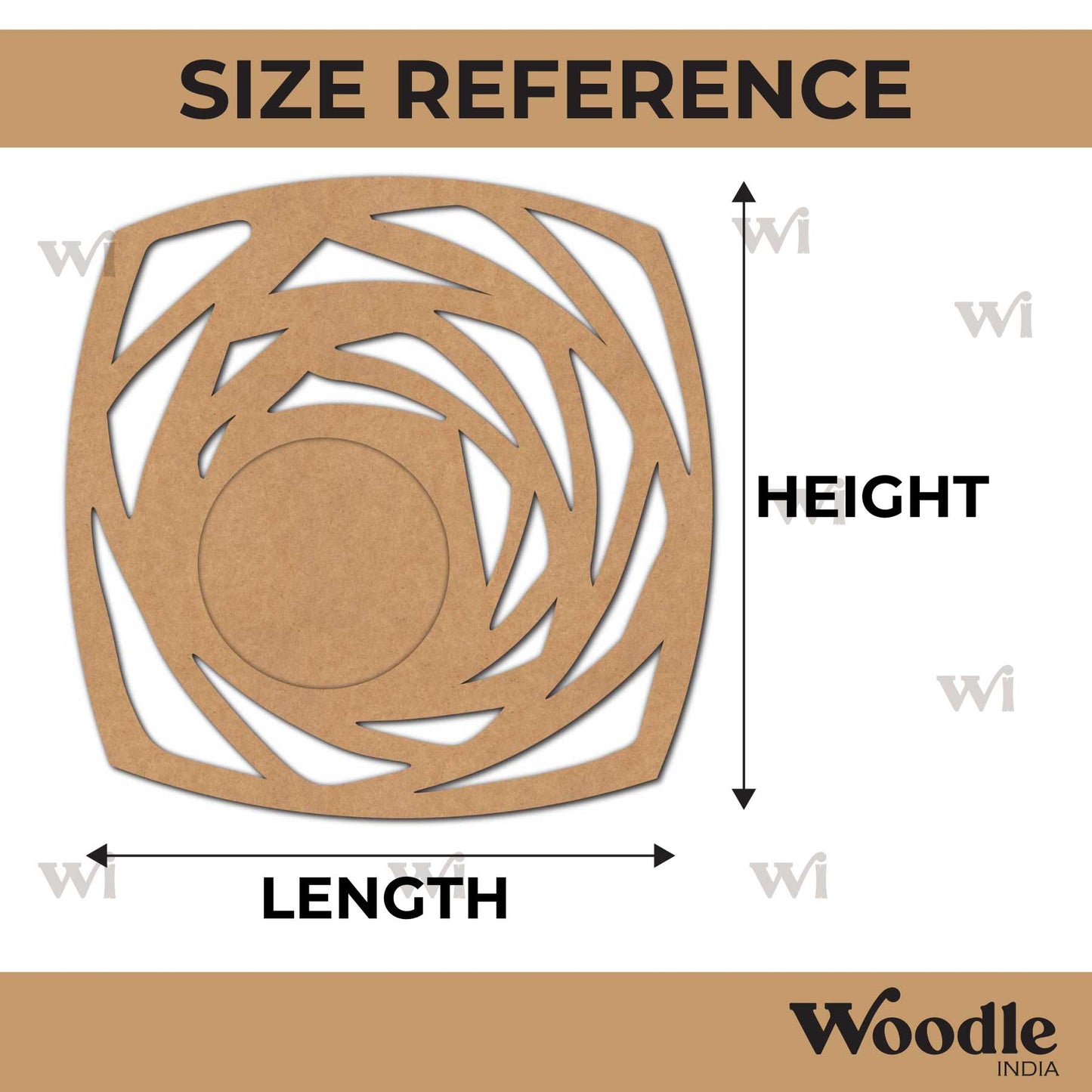 Diya Tealight Holder MDF Design 175