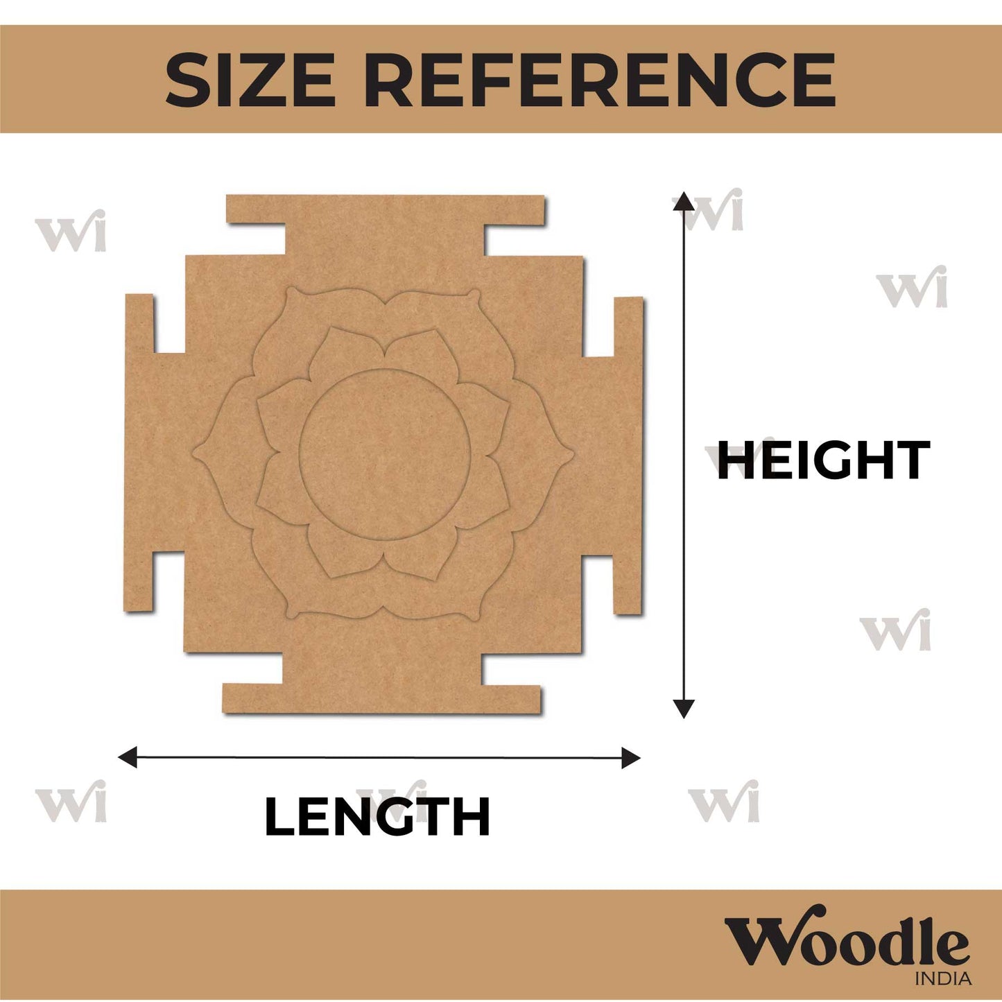 Diya Tealight Holder MDF Design 176
