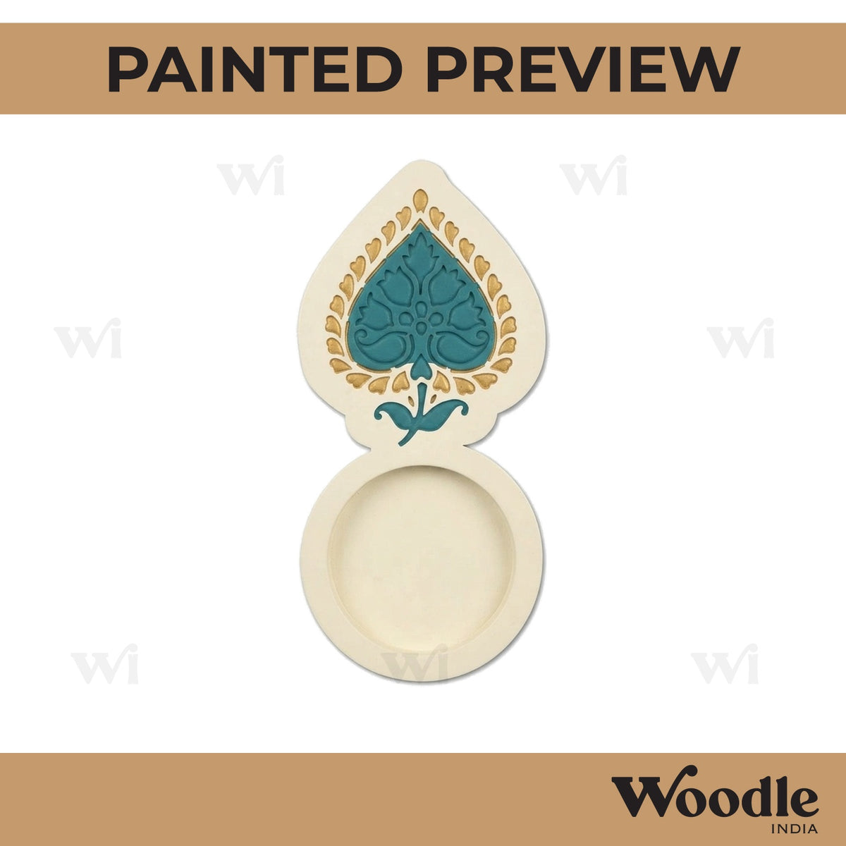Diya Tealight Holder MDF Design 177