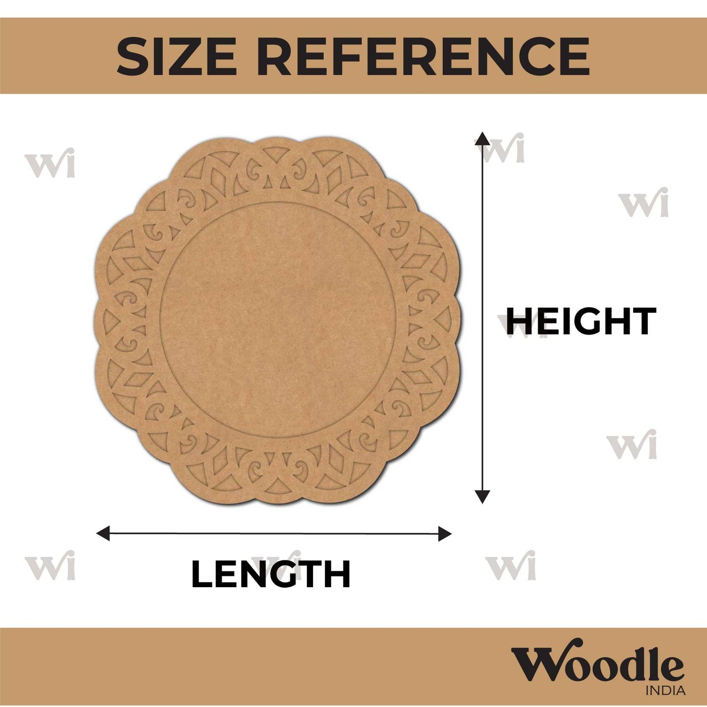Diya Tealight Holder MDF Design 179