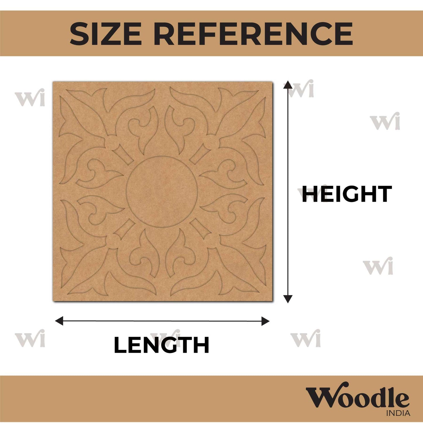 Diya Tealight Holder MDF Design 180