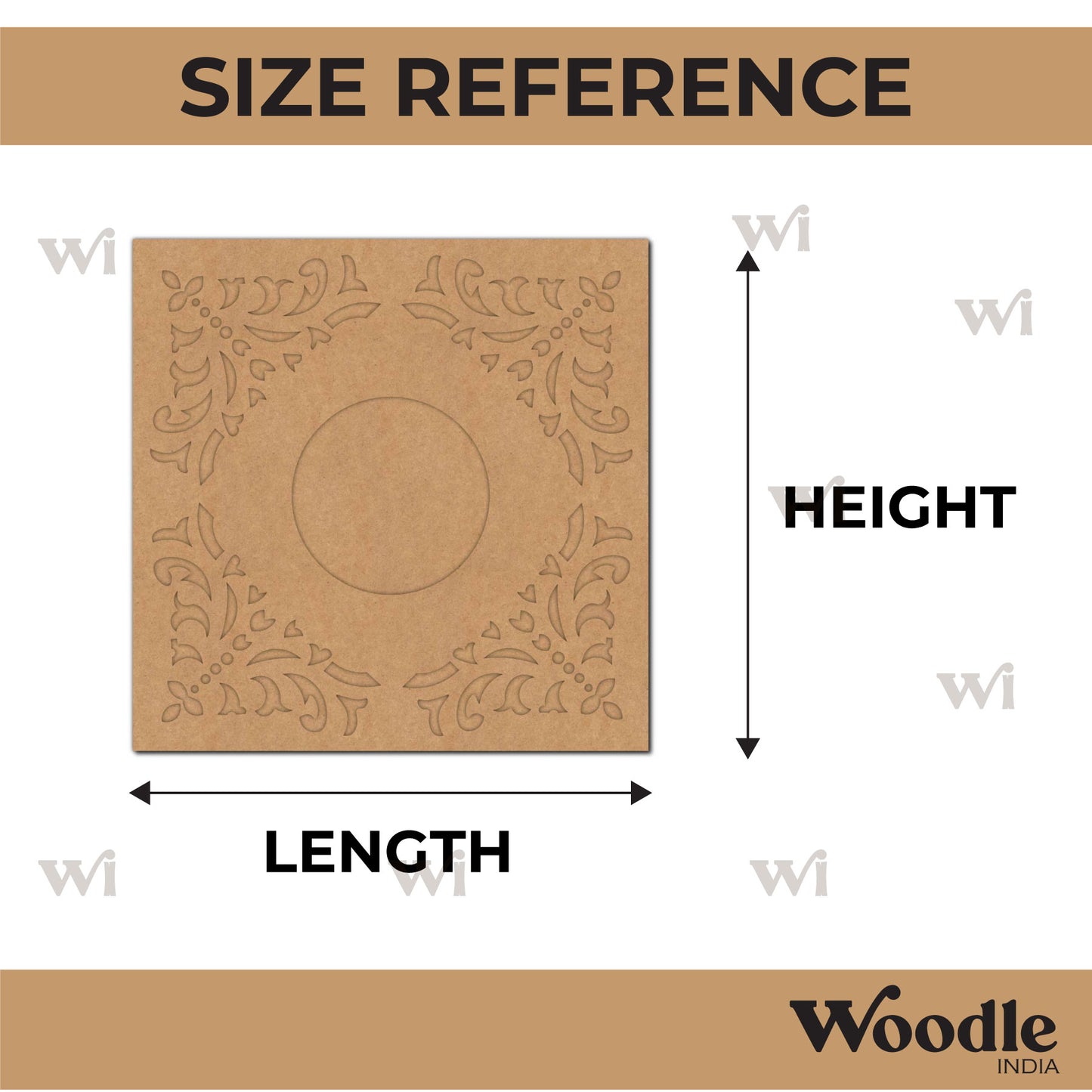 Diya Tealight Holder MDF Design 183