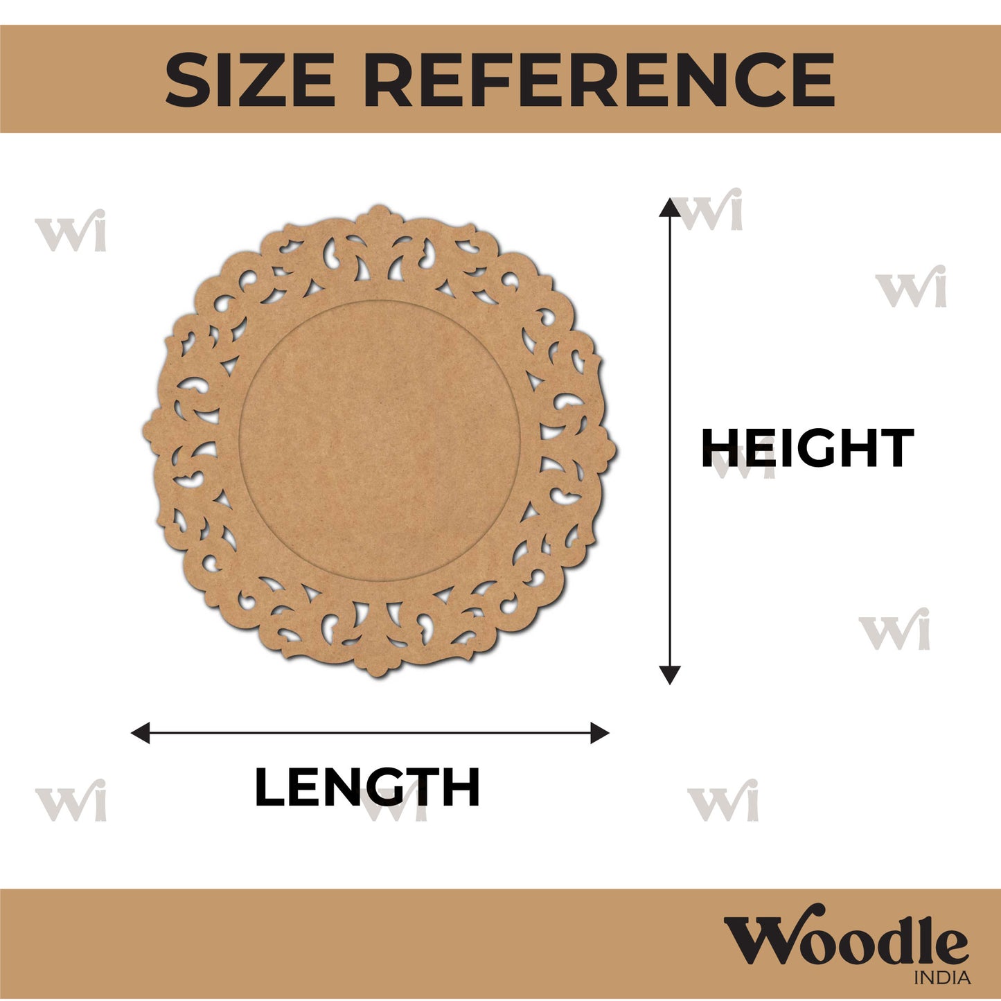 Diya Tealight Holder MDF Design 190