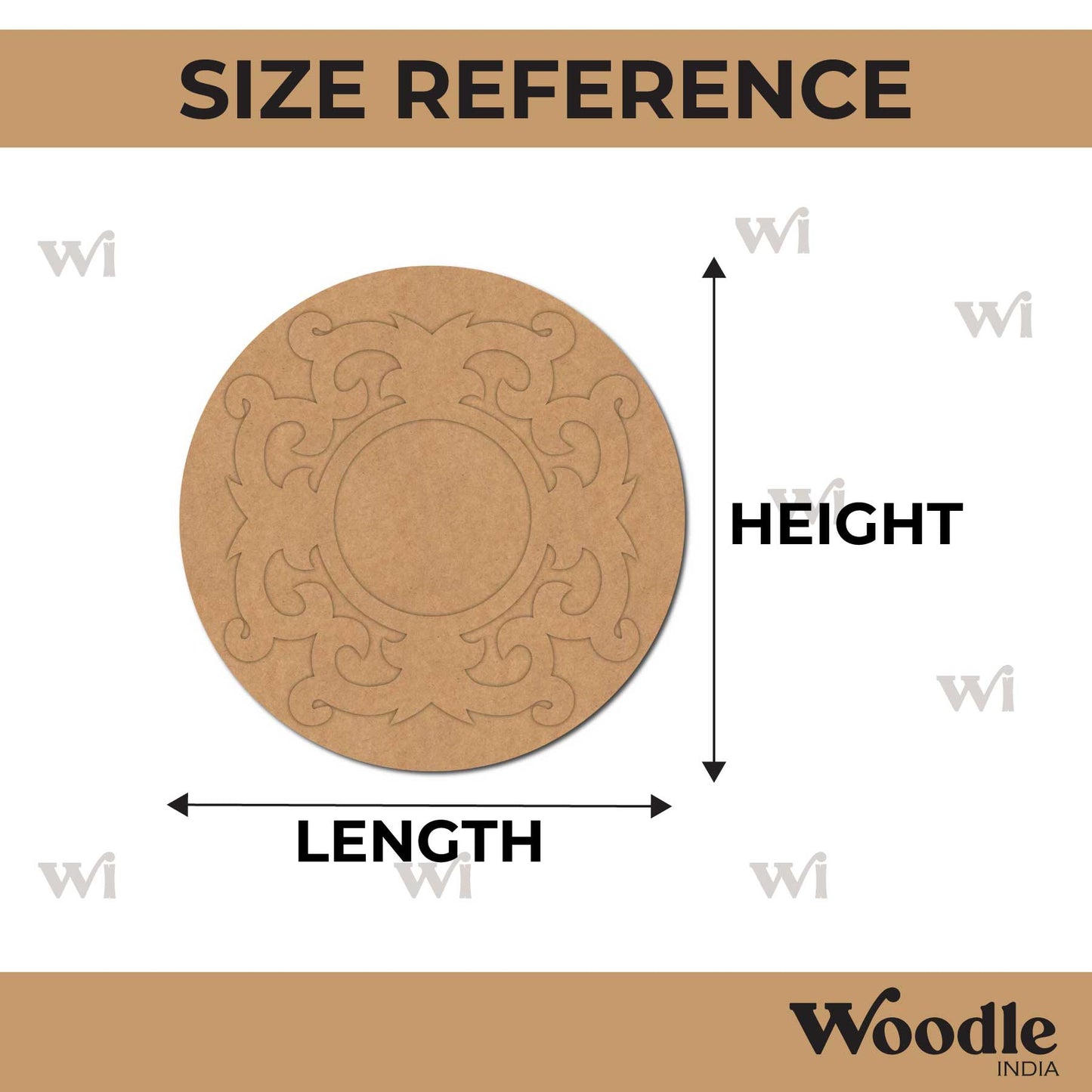 Diya Tealight Holder MDF Design 193