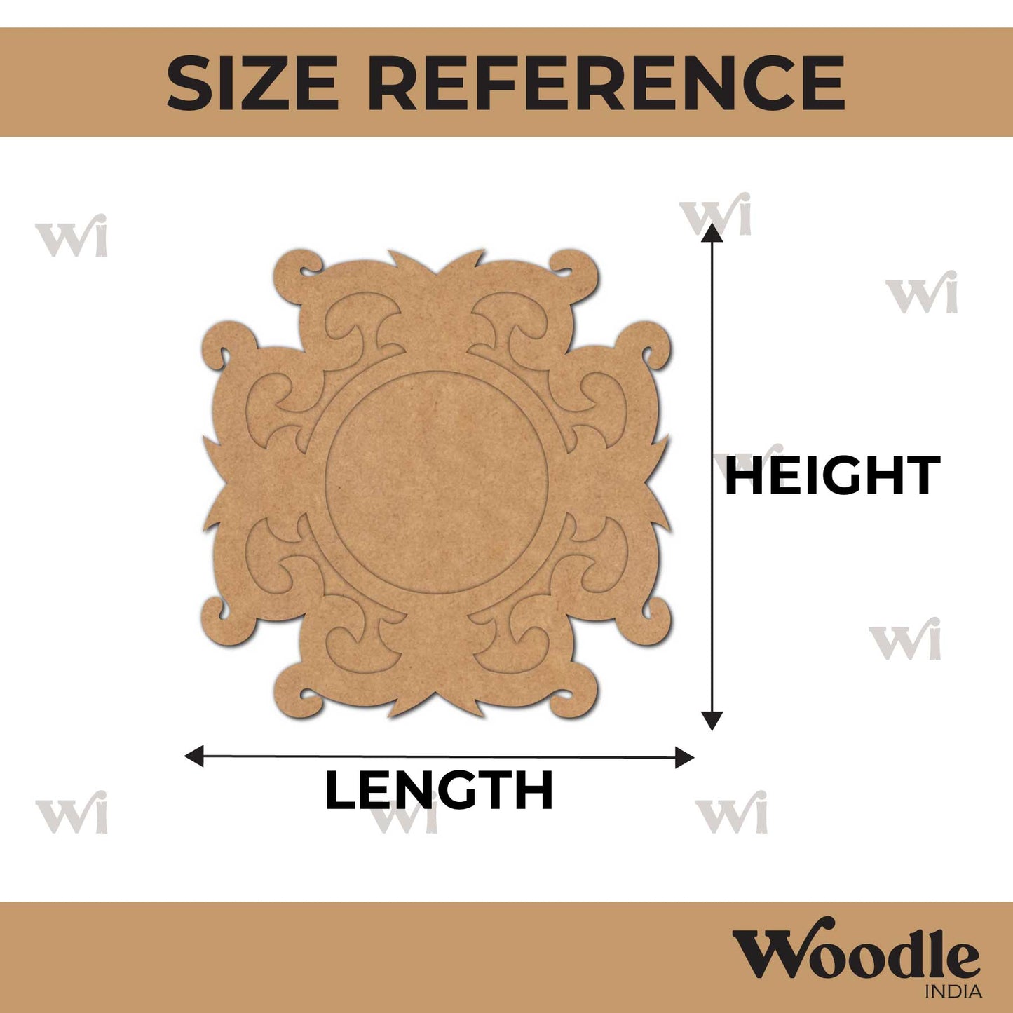Diya Tealight Holder MDF Design 194