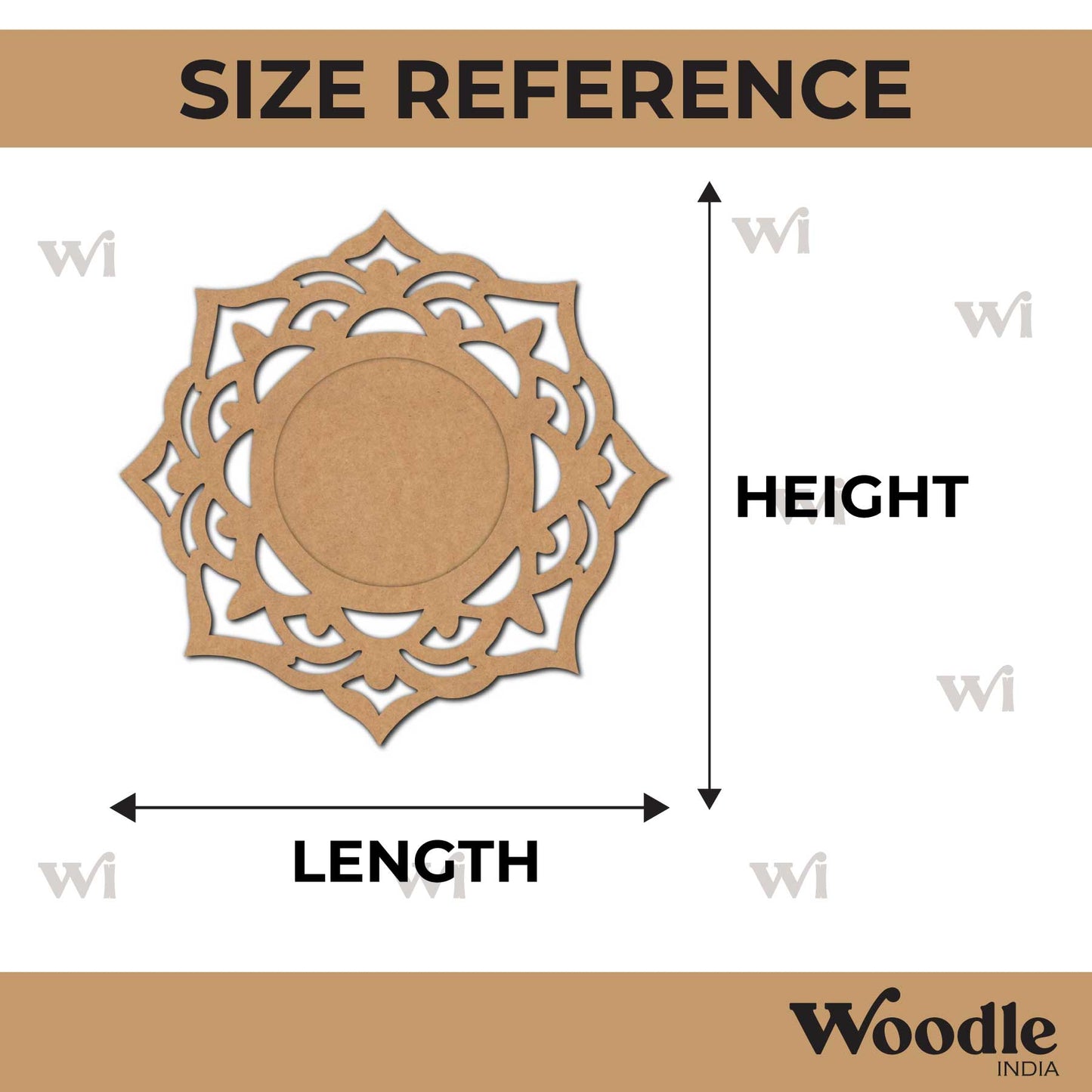 Diya Tealight Holder MDF Design 197