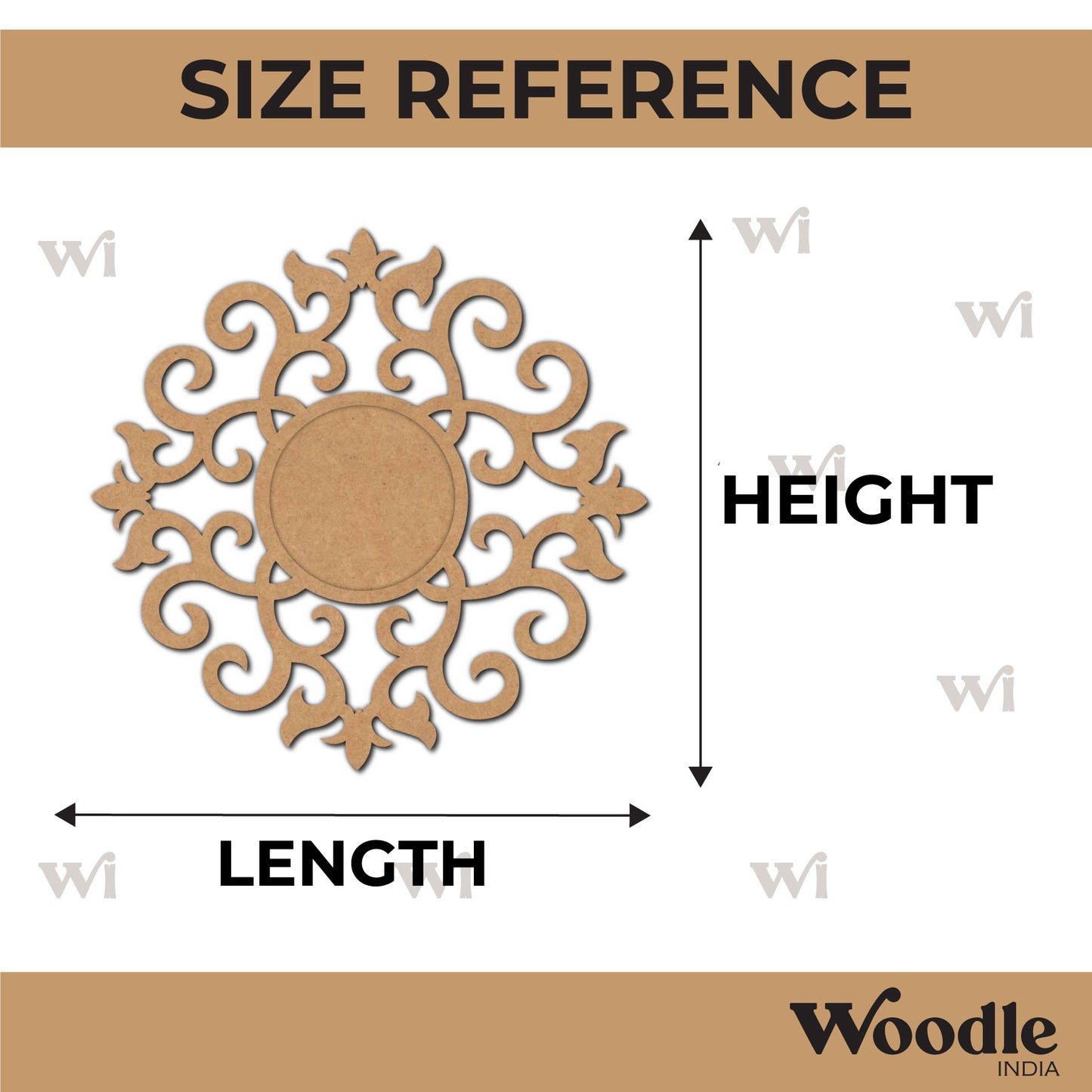 Diya Tealight Holder MDF Design 204