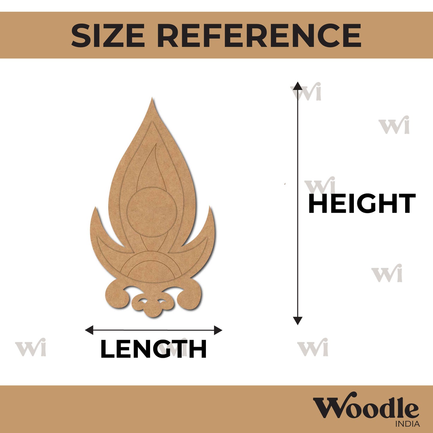 Diya Tealight Holder MDF Design 205