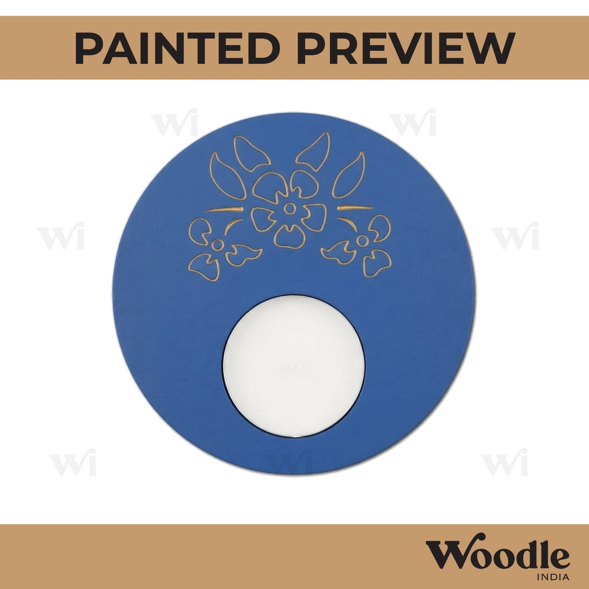 Diya Tealight Holder MDF Design 208