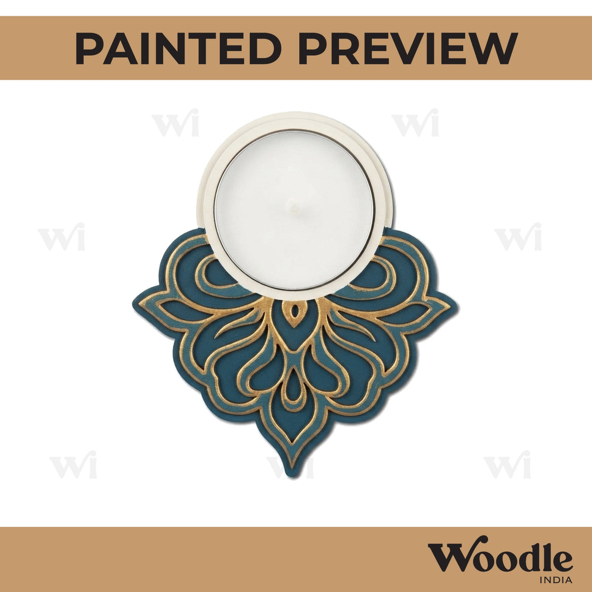 Diya Tealight Holder MDF Design 209