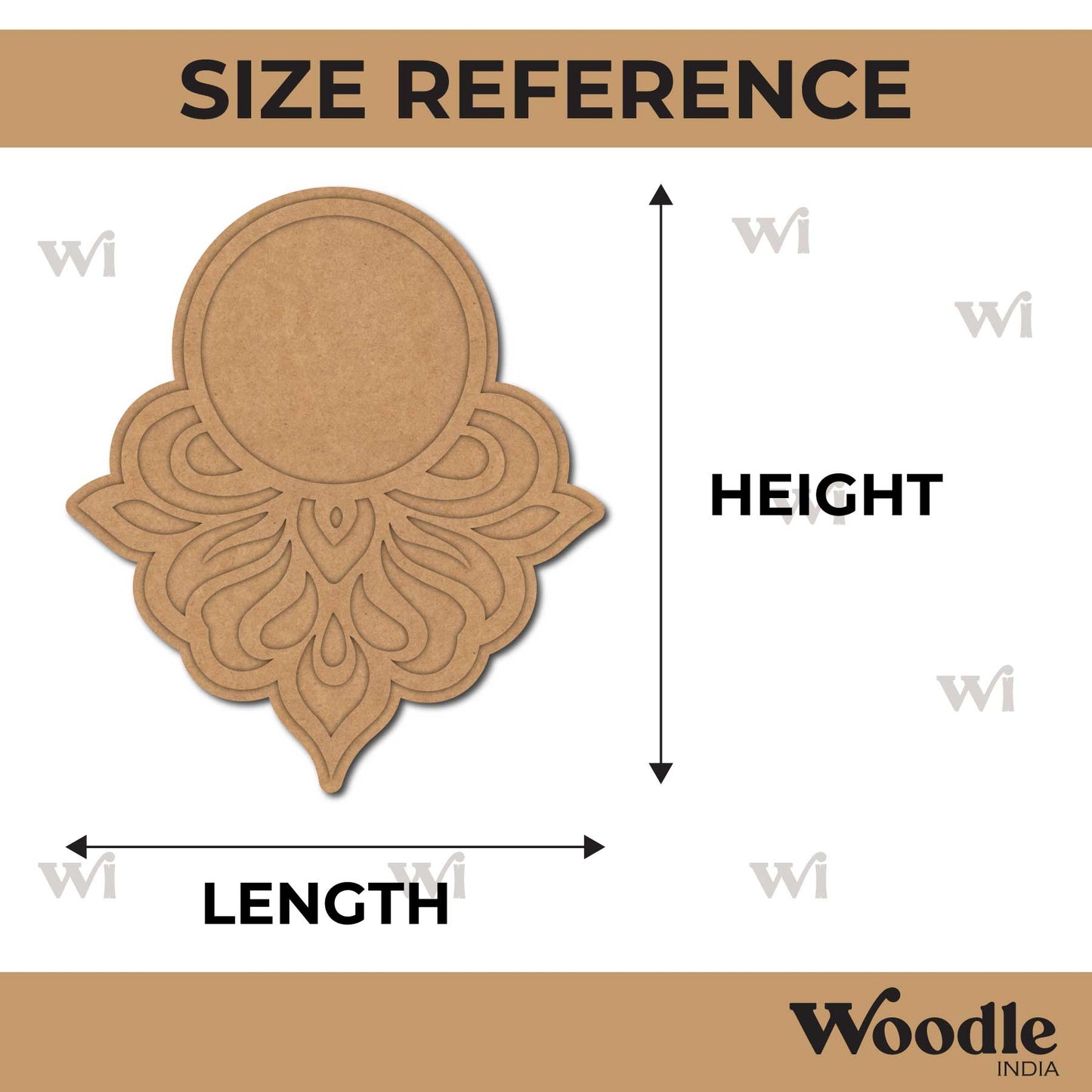 Diya Tealight Holder MDF Design 209
