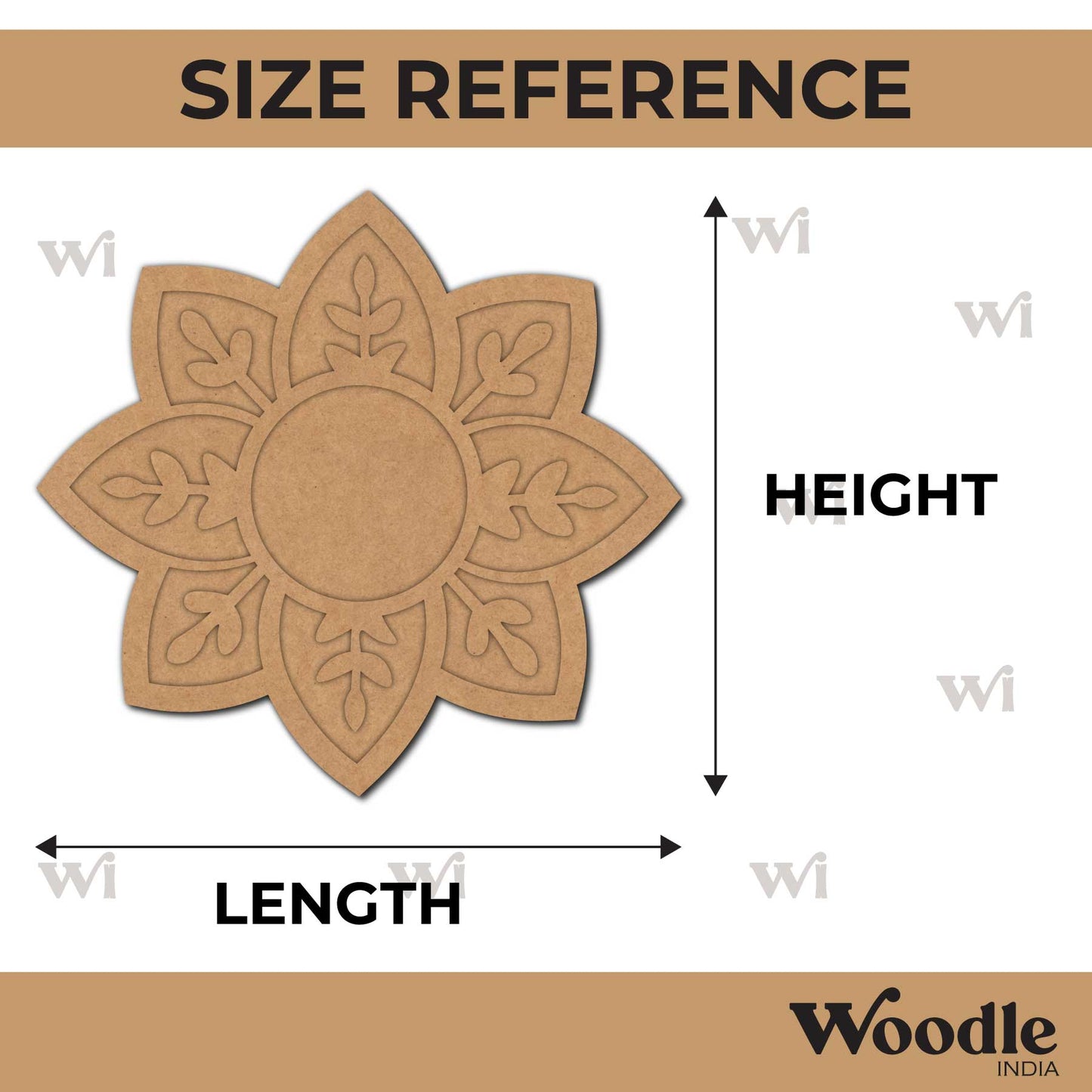 Diya Tealight Holder MDF Design 210
