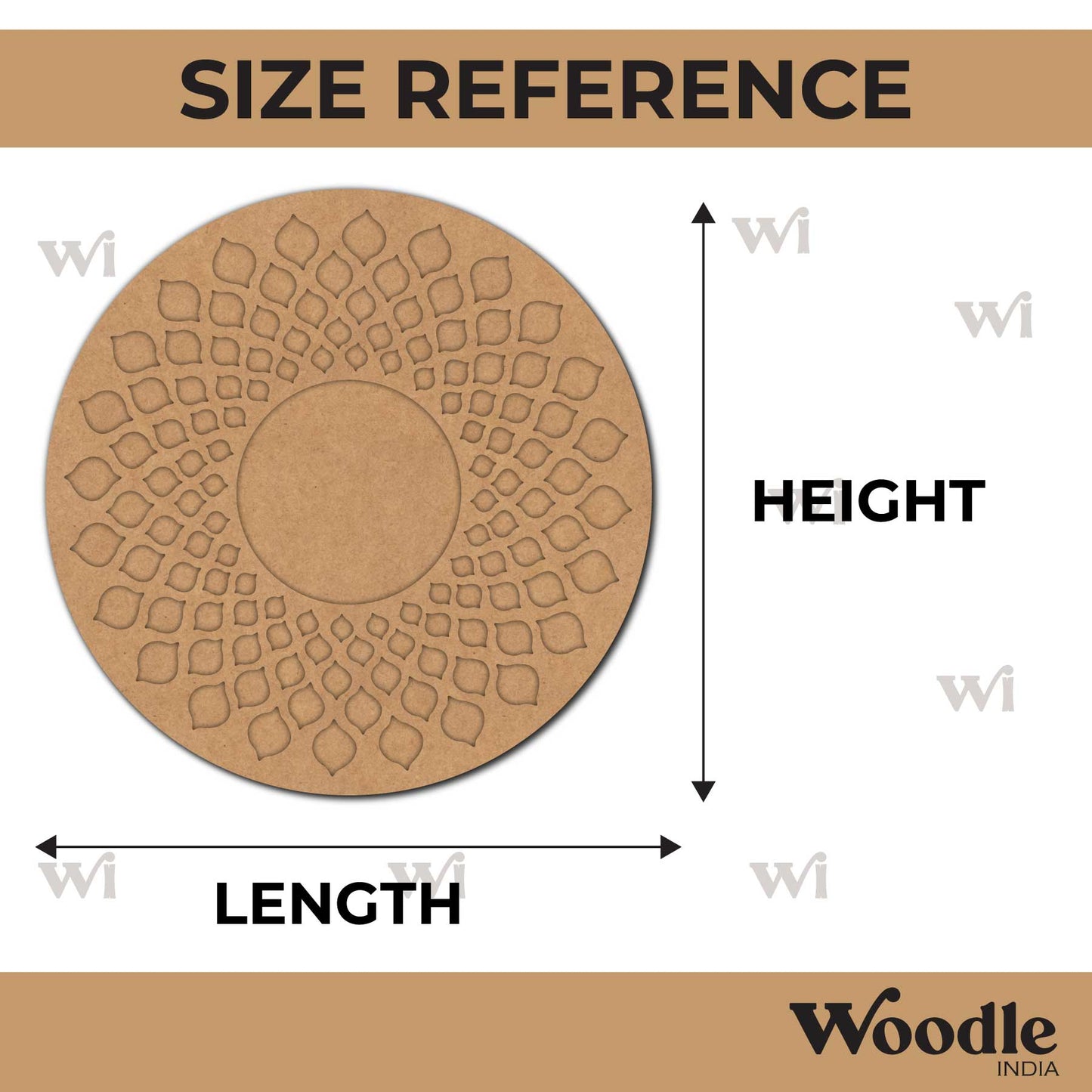 Diya Tealight Holder MDF Design 211