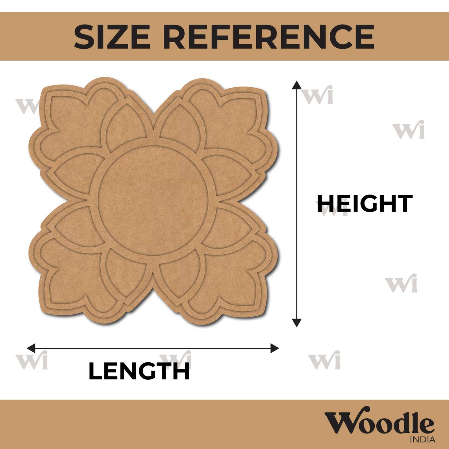 Diya Tealight Holder MDF Design 212