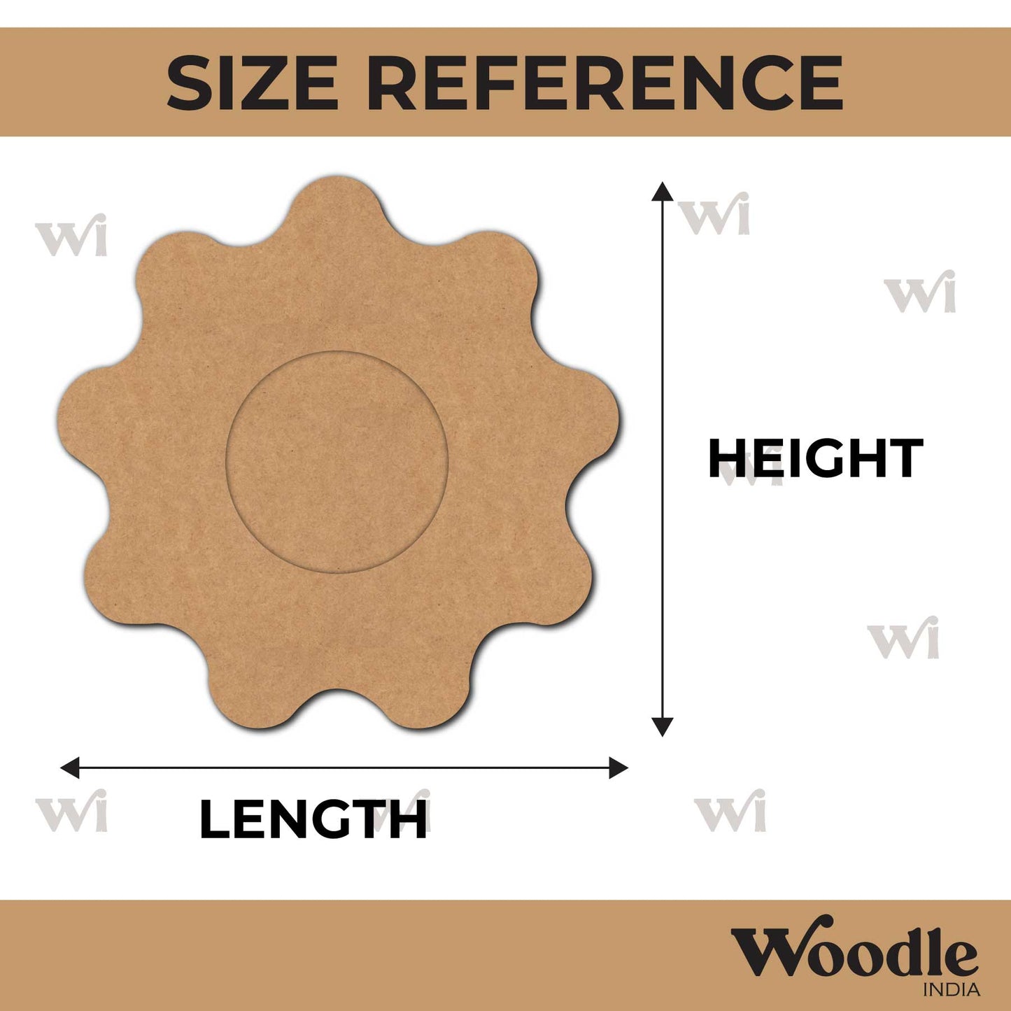 Diya Tealight Holder MDF Design 213
