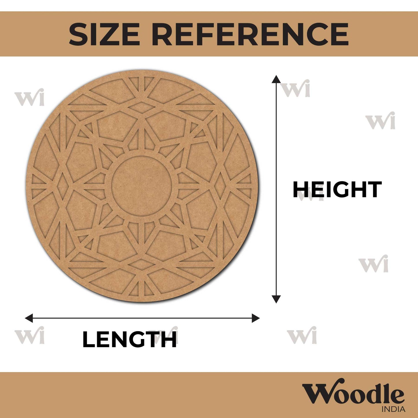 Diya Tealight Holder MDF Design 214