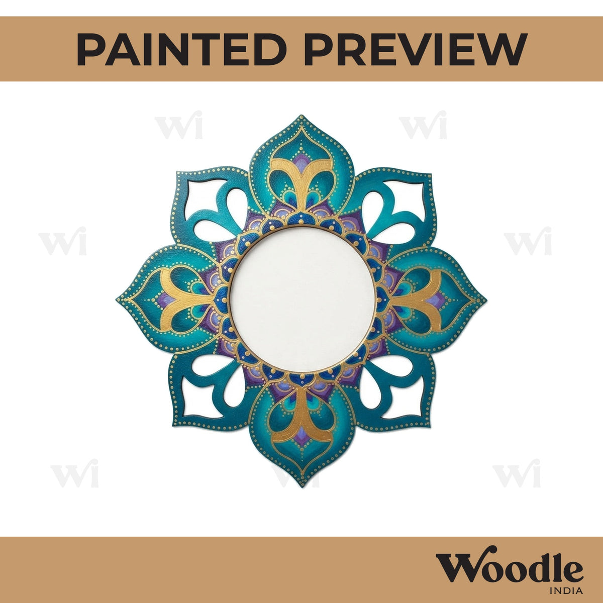Diya Tealight Holder MDF Design 215