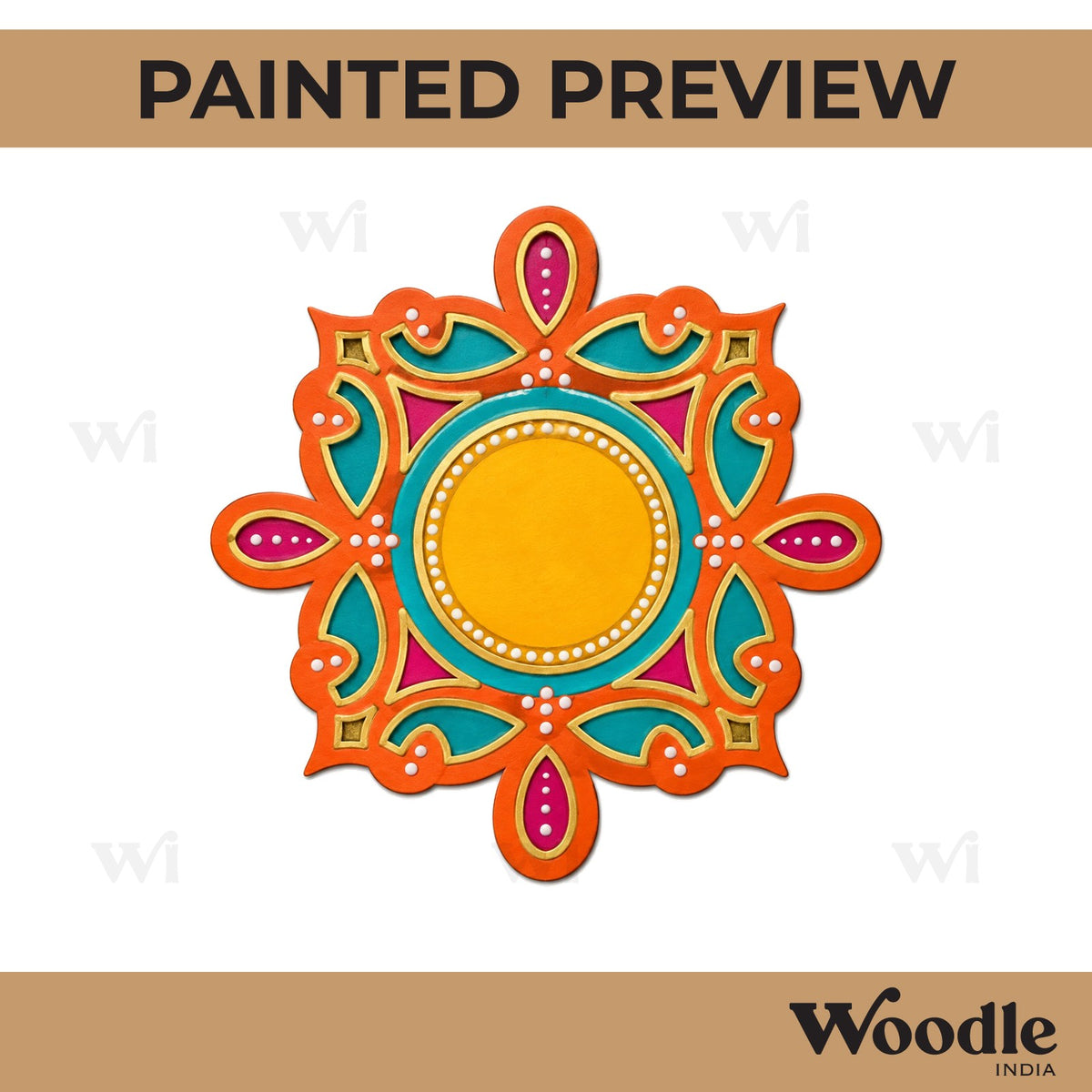 Diya Tealight Holder MDF Design 216