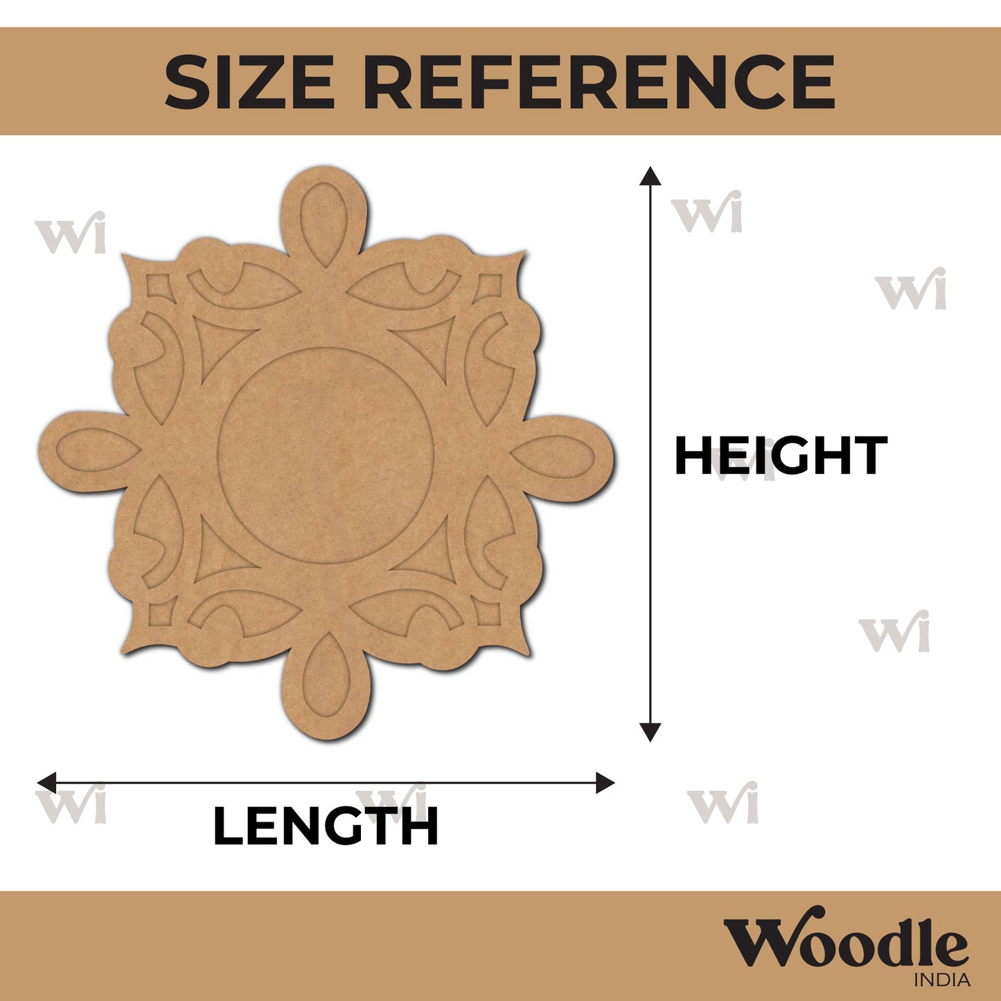 Diya Tealight Holder MDF Design 216