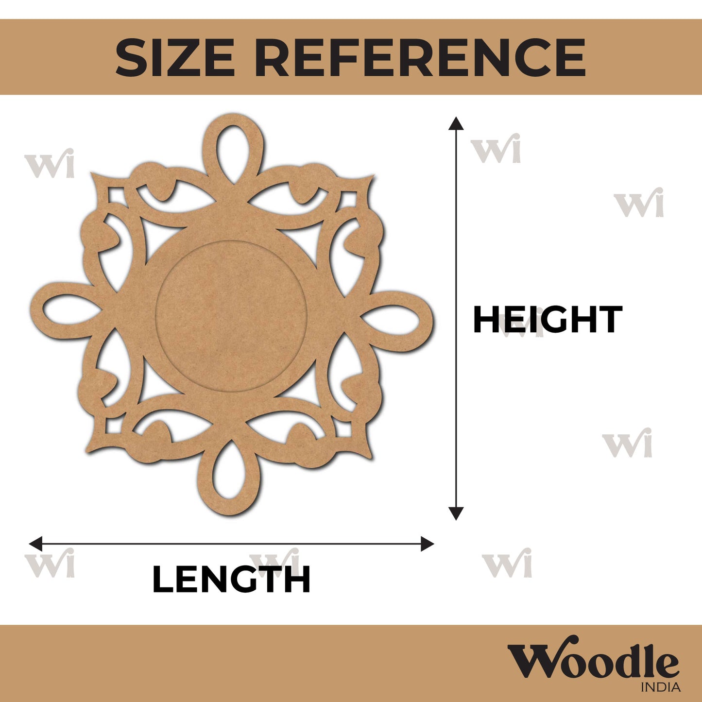 Diya Tealight Holder MDF Design 217