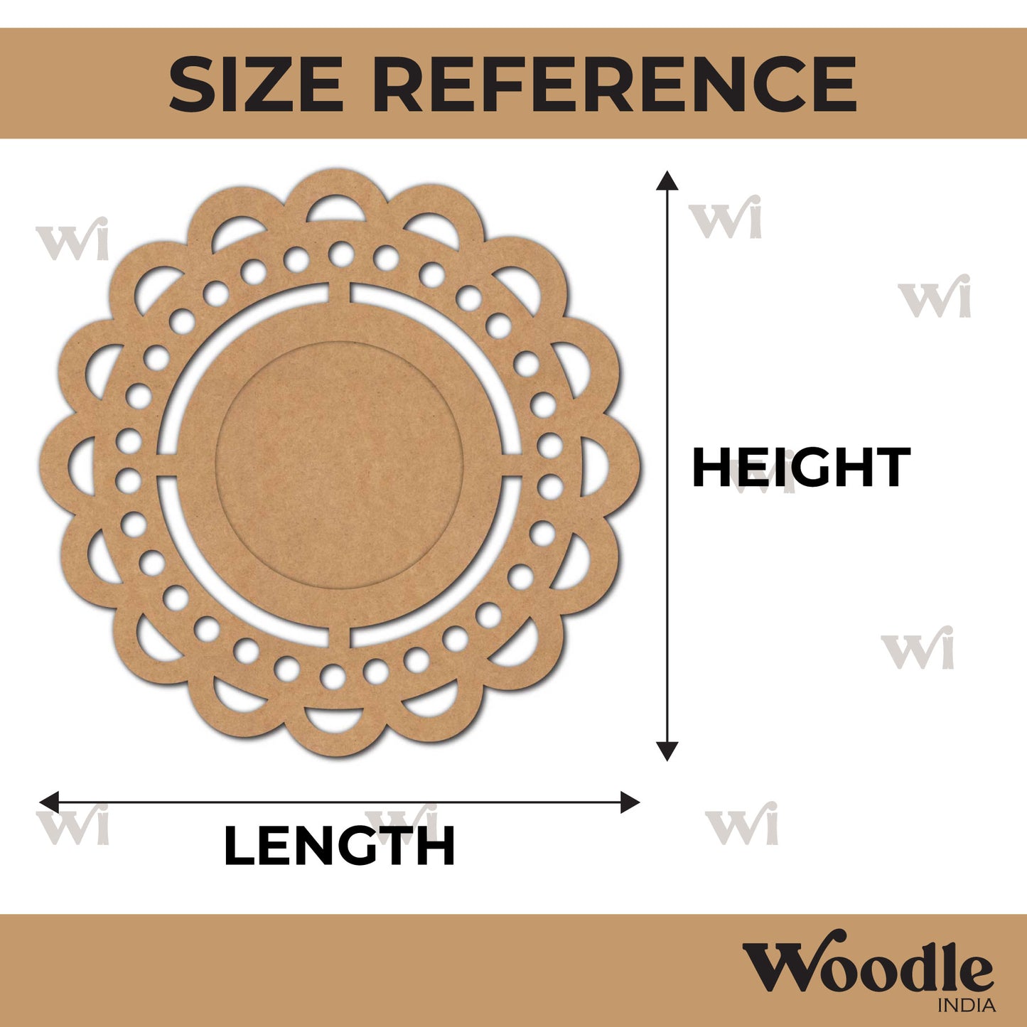 Diya Tealight Holder MDF Design 220