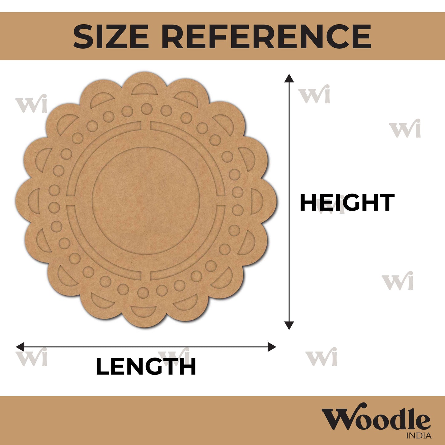 Diya Tealight Holder MDF Design 221