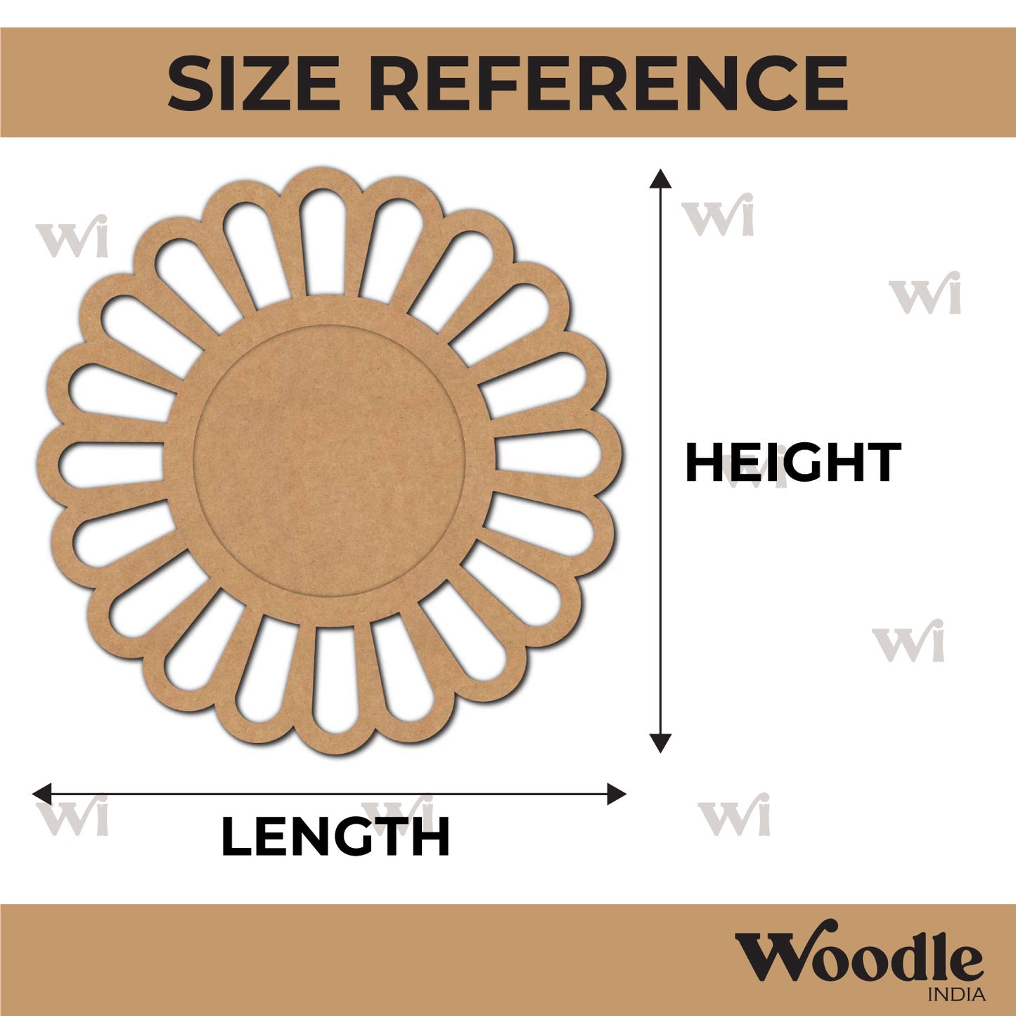 Diya Tealight Holder MDF Design 223
