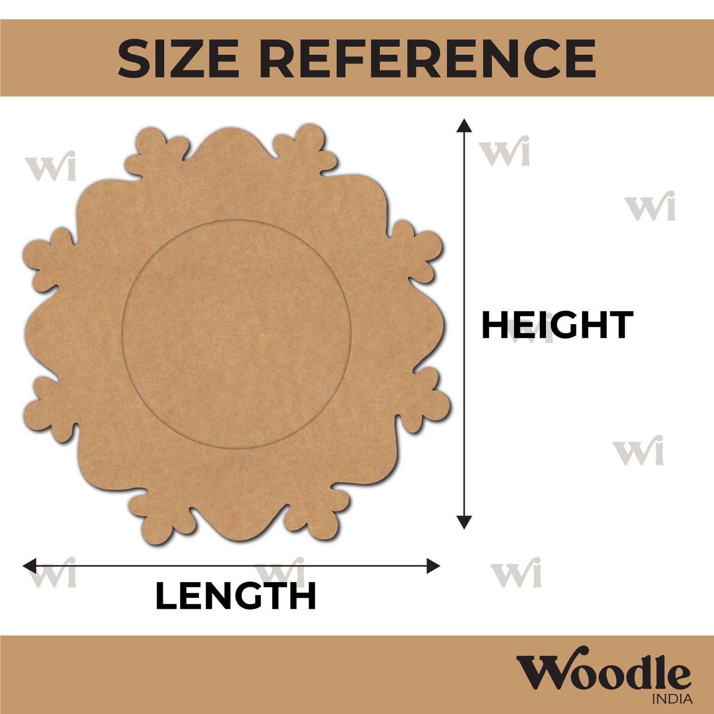 Diya Tealight Holder MDF Design 224