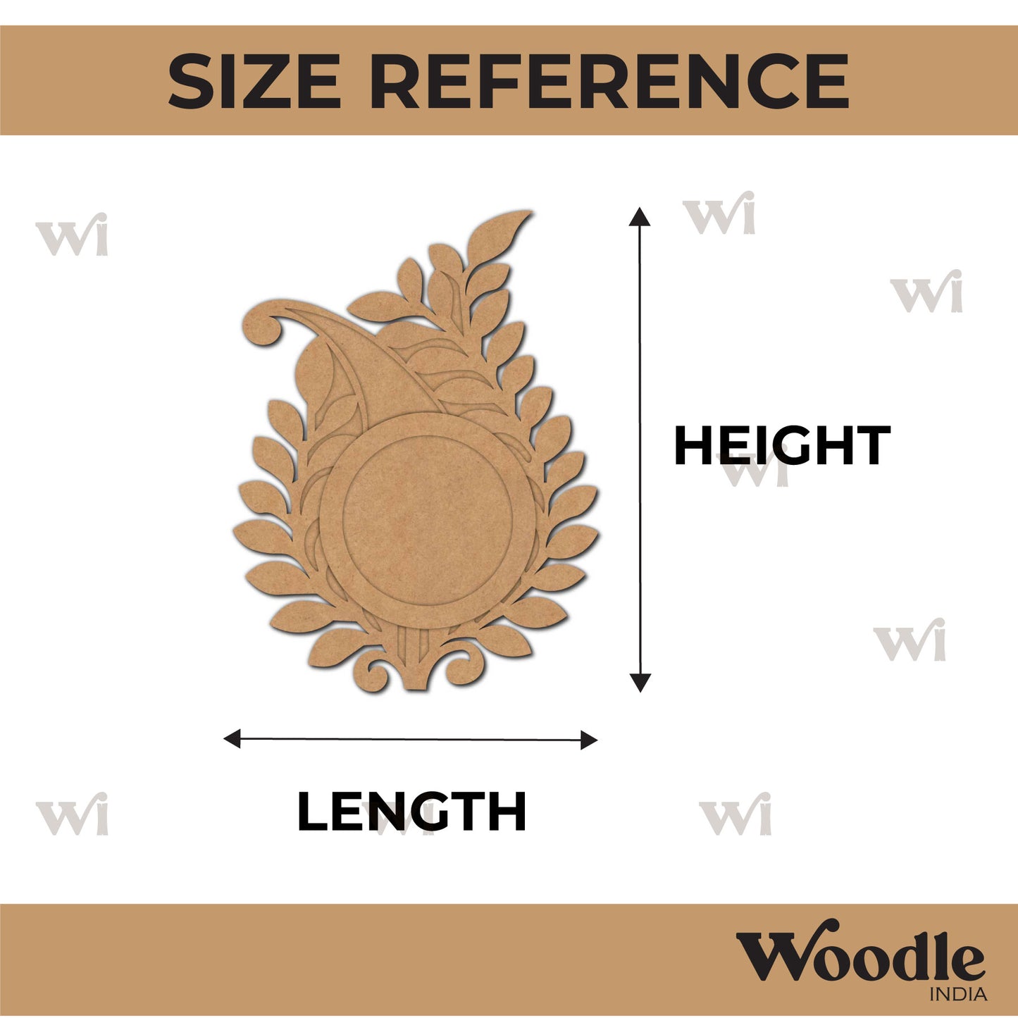 Diya Tealight Holder MDF Design 226