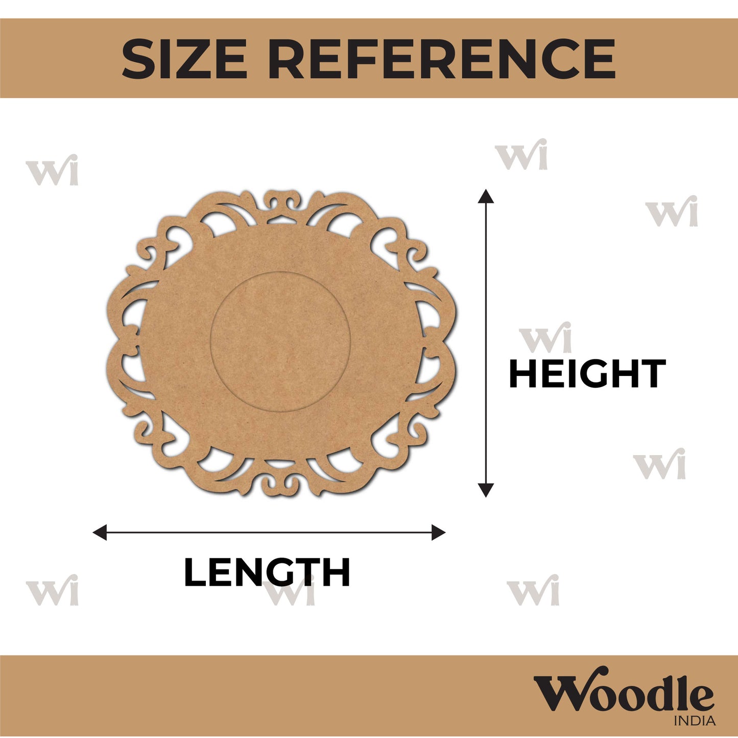 Diya Tealight Holder MDF Design 227