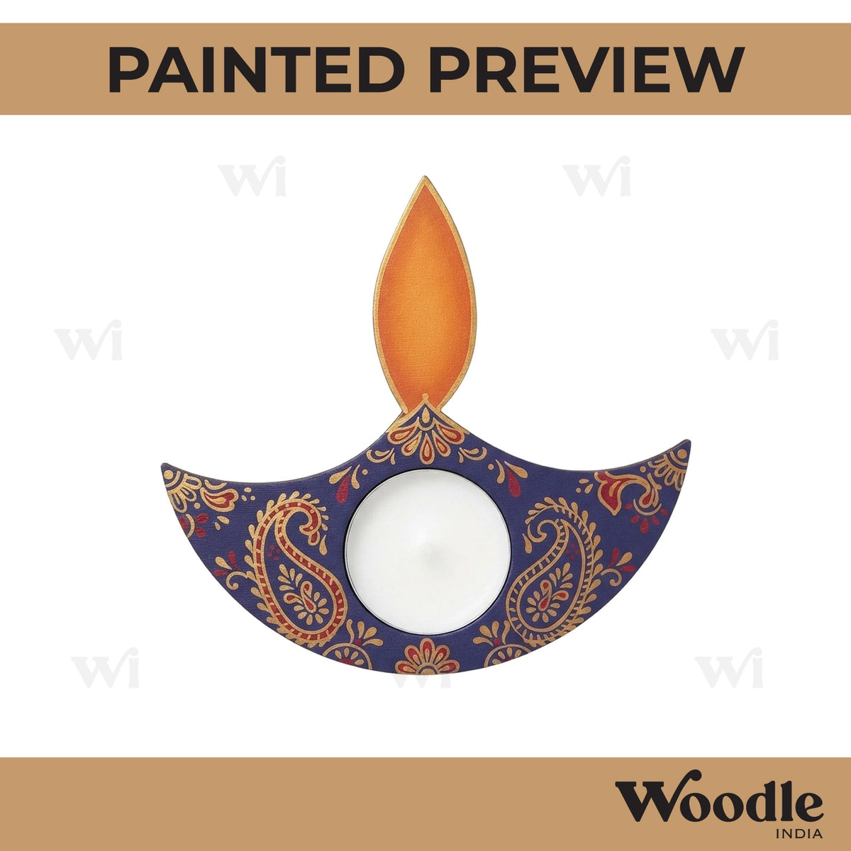 Diya Tealight Holder MDF Design 231