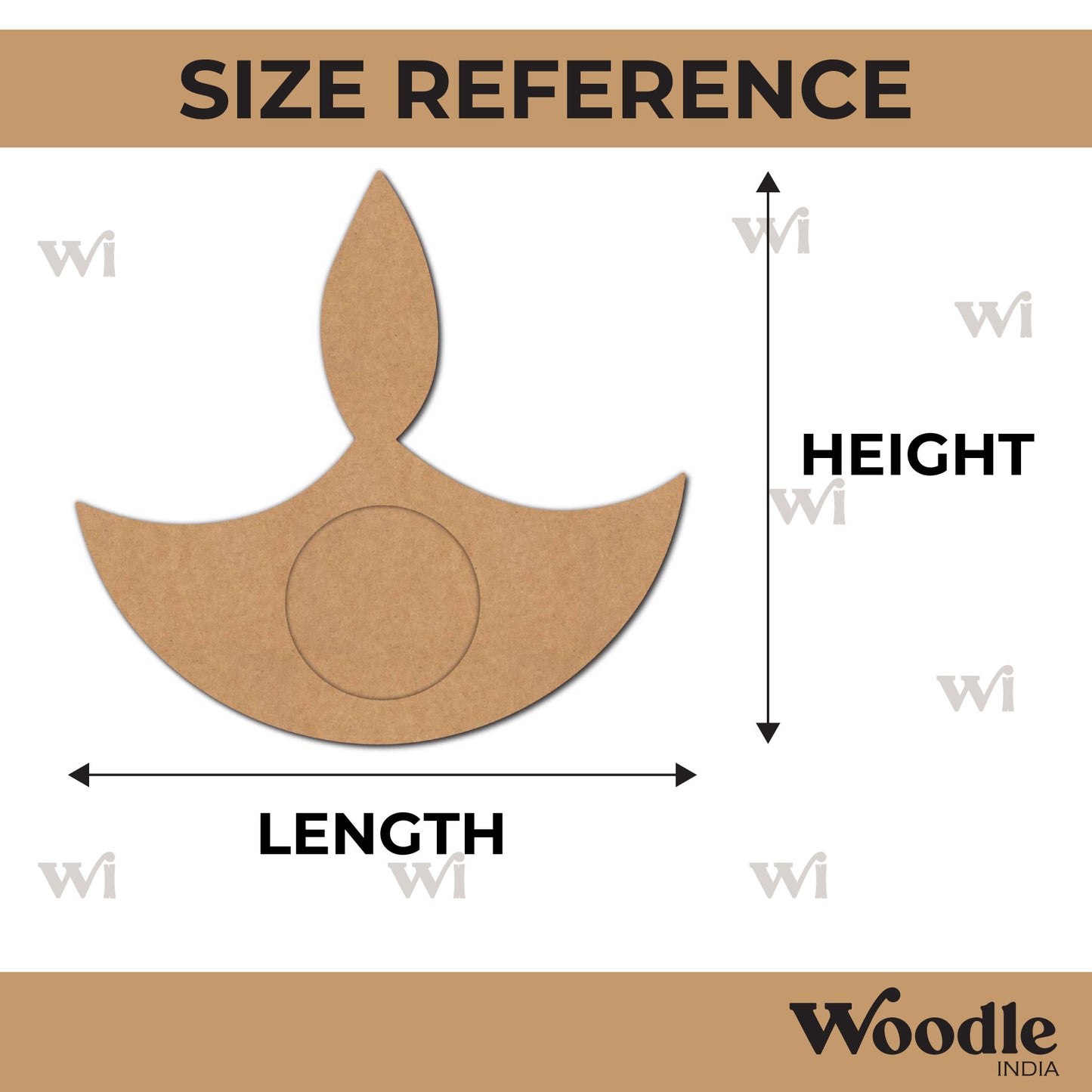 Diya Tealight Holder MDF Design 231