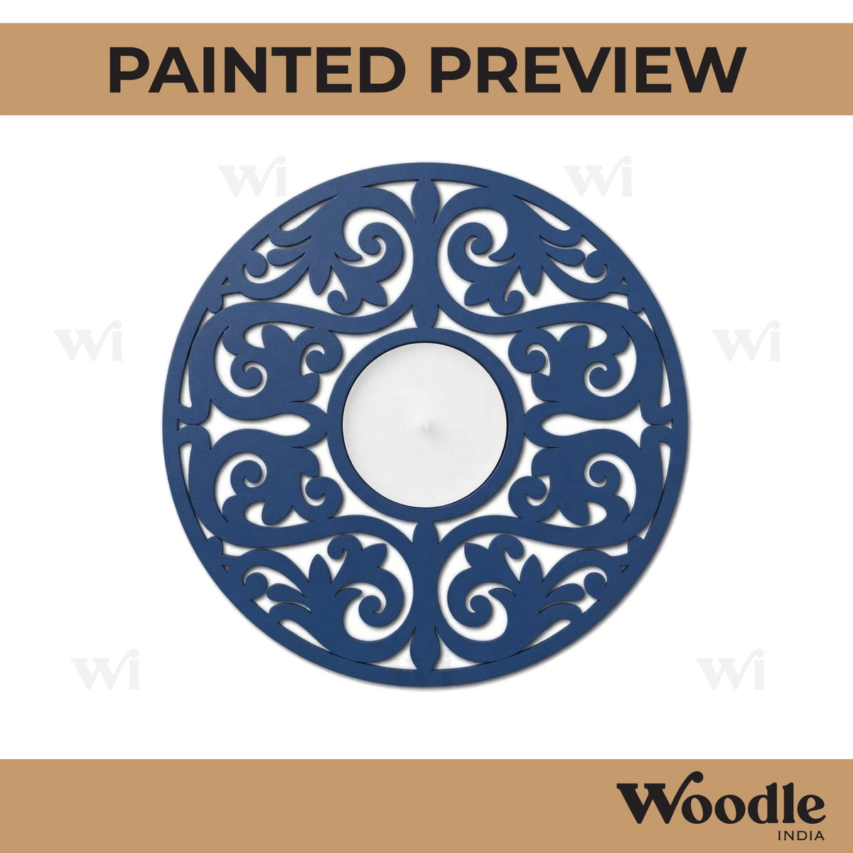 Diya Tealight Holder MDF Design 234