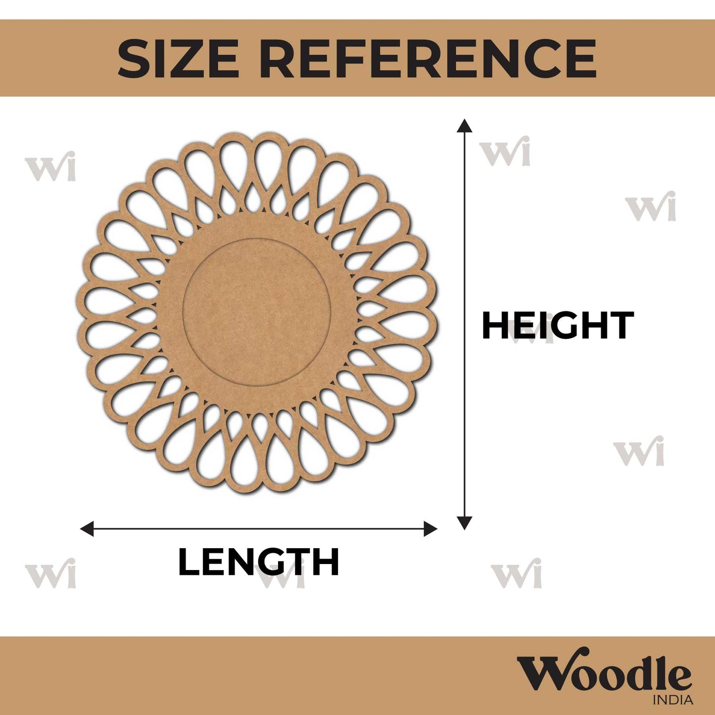 Diya Tealight Holder MDF Design 241