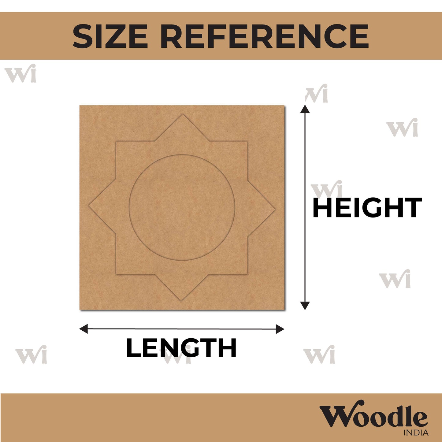 Diya Tealight Holder MDF Design 242