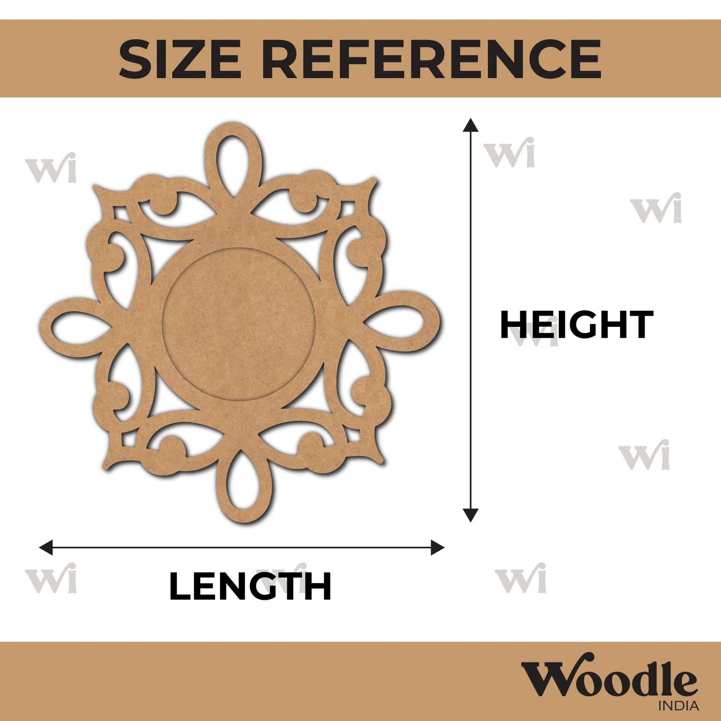 Diya Tealight Holder MDF Design 243