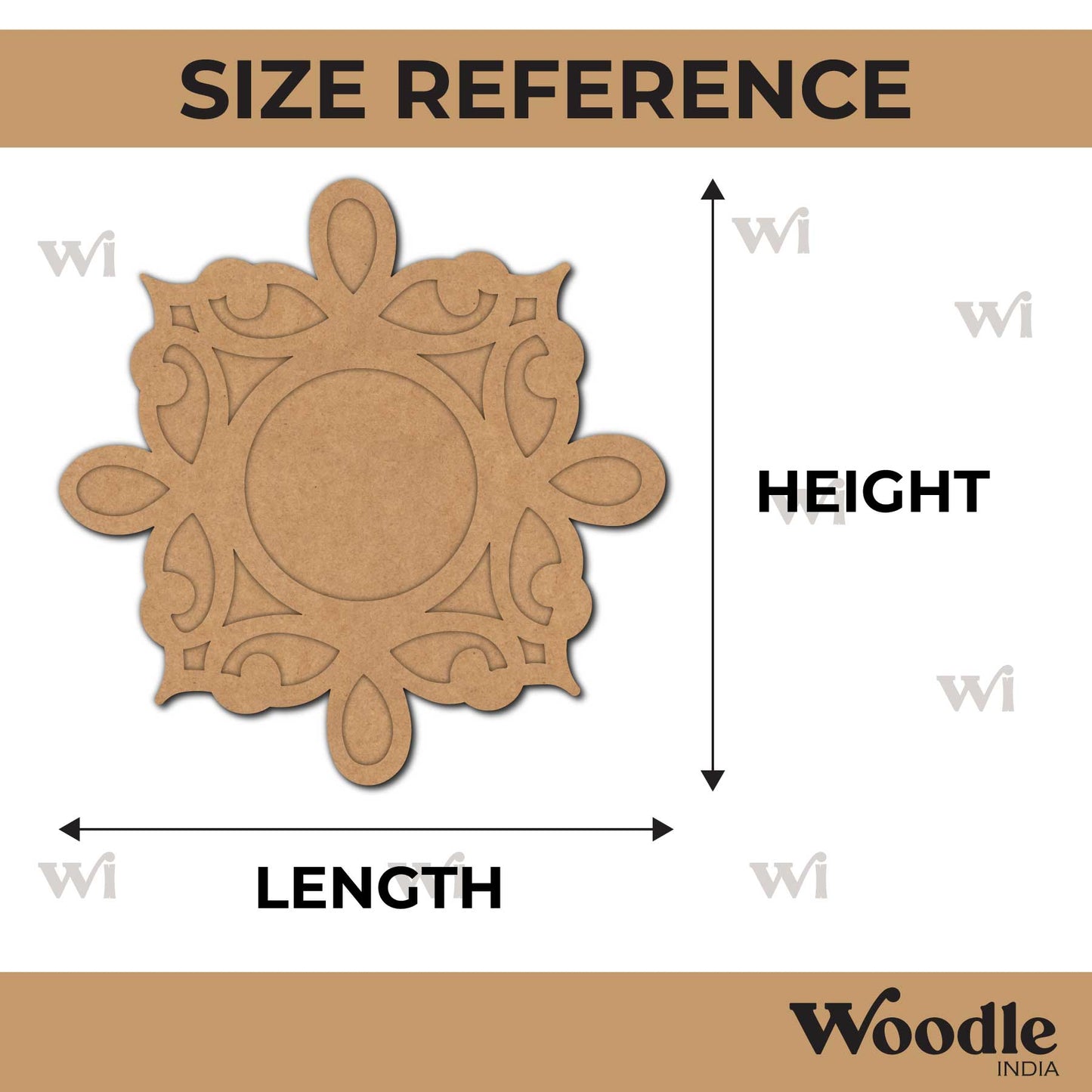 Diya Tealight Holder MDF Design 244