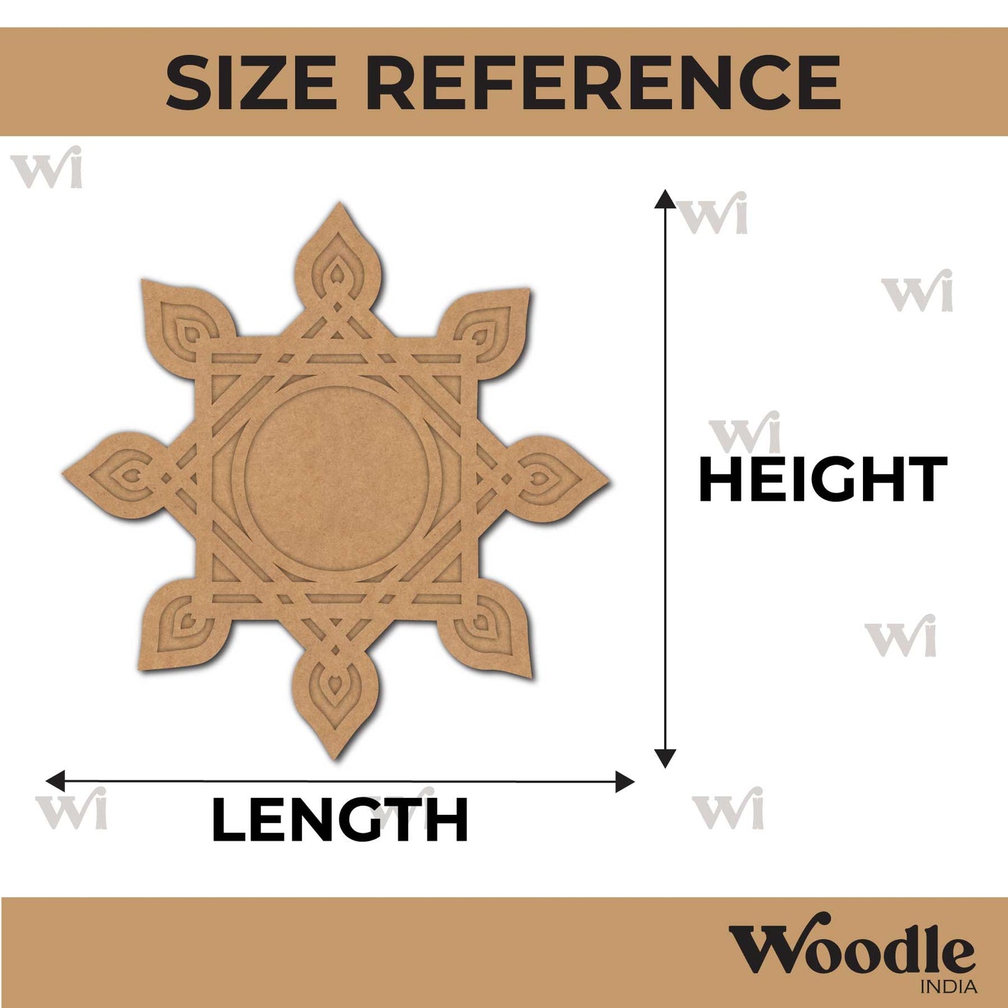 Diya Tealight Holder MDF Design 247