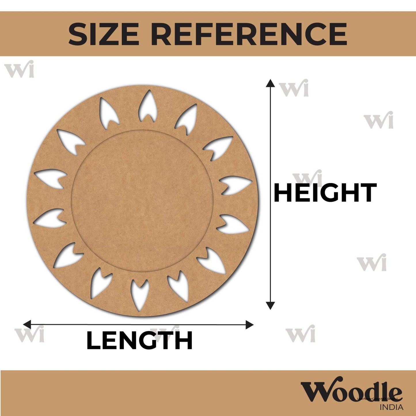 Diya Tealight Holder MDF Design 249