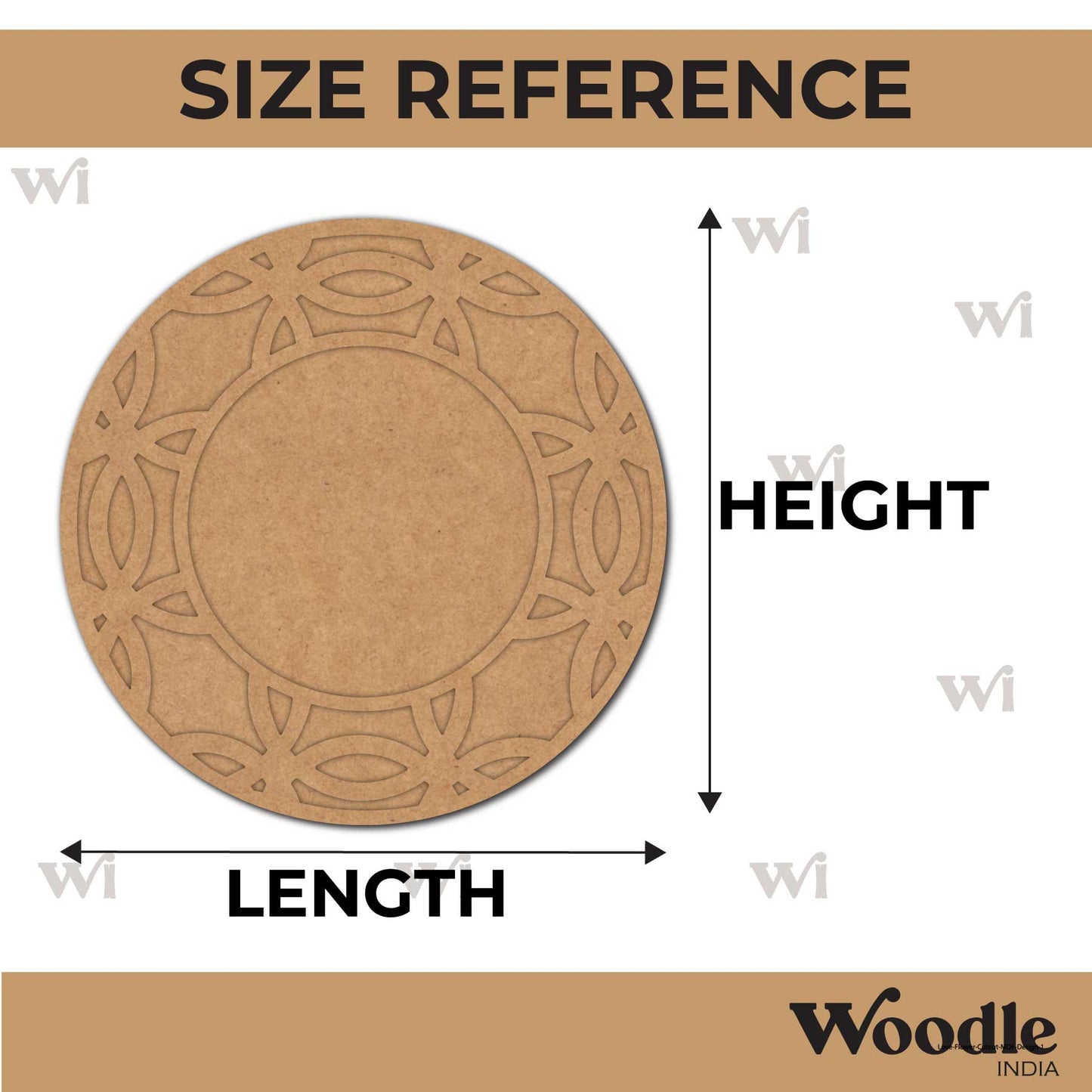 Diya Tealight Holder MDF Design 250