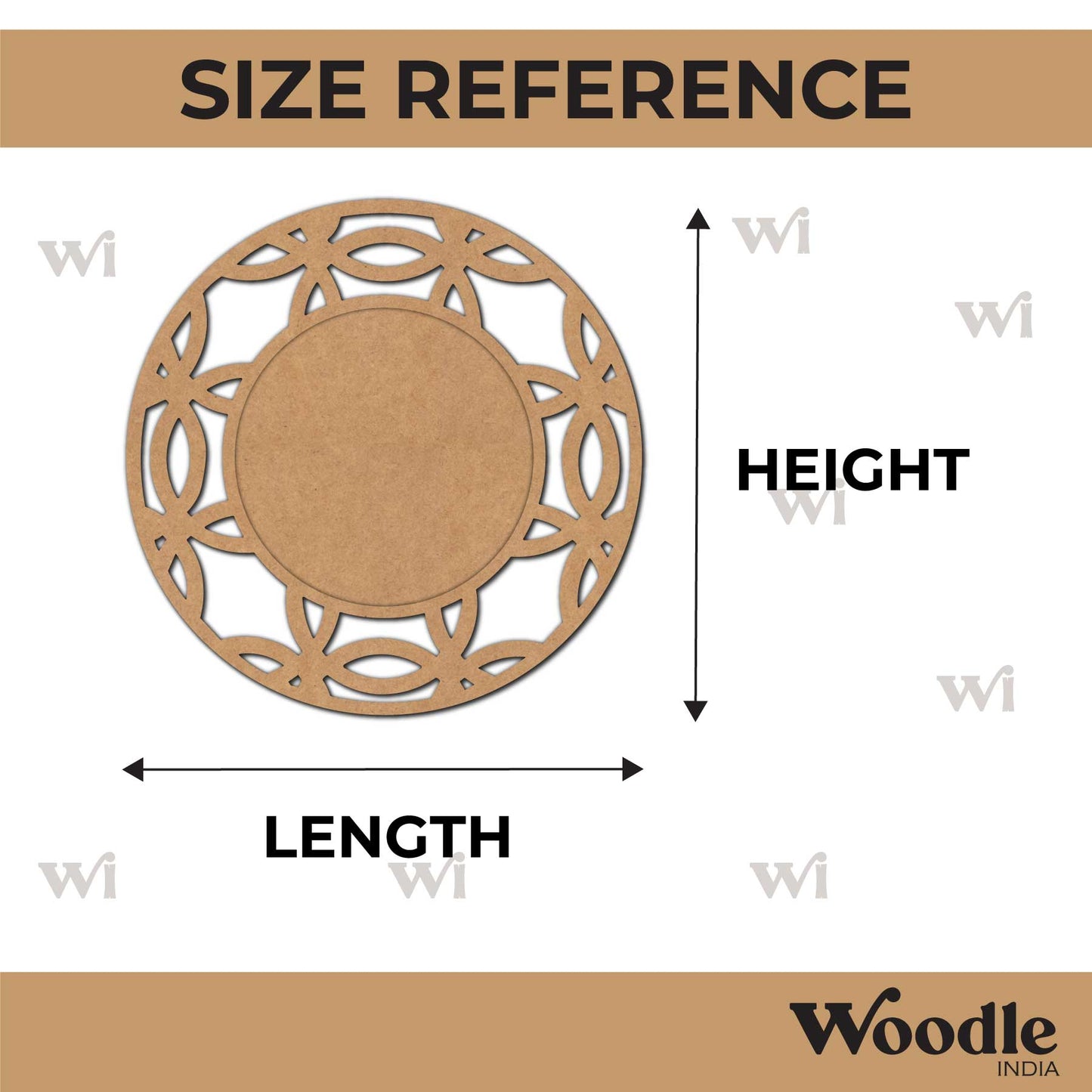 Diya Tealight Holder MDF Design 251