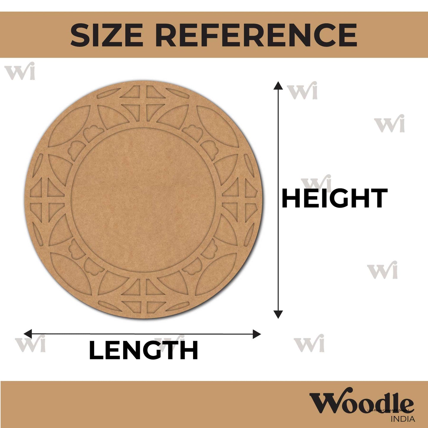 Diya Tealight Holder MDF Design 252