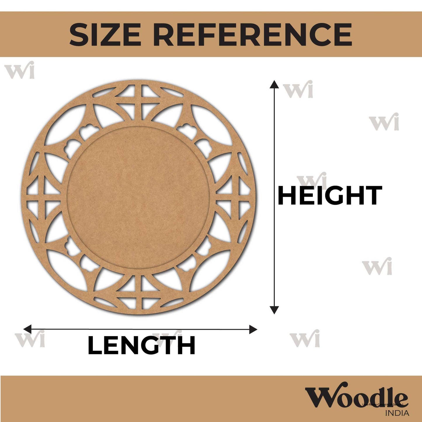Diya Tealight Holder MDF Design 253