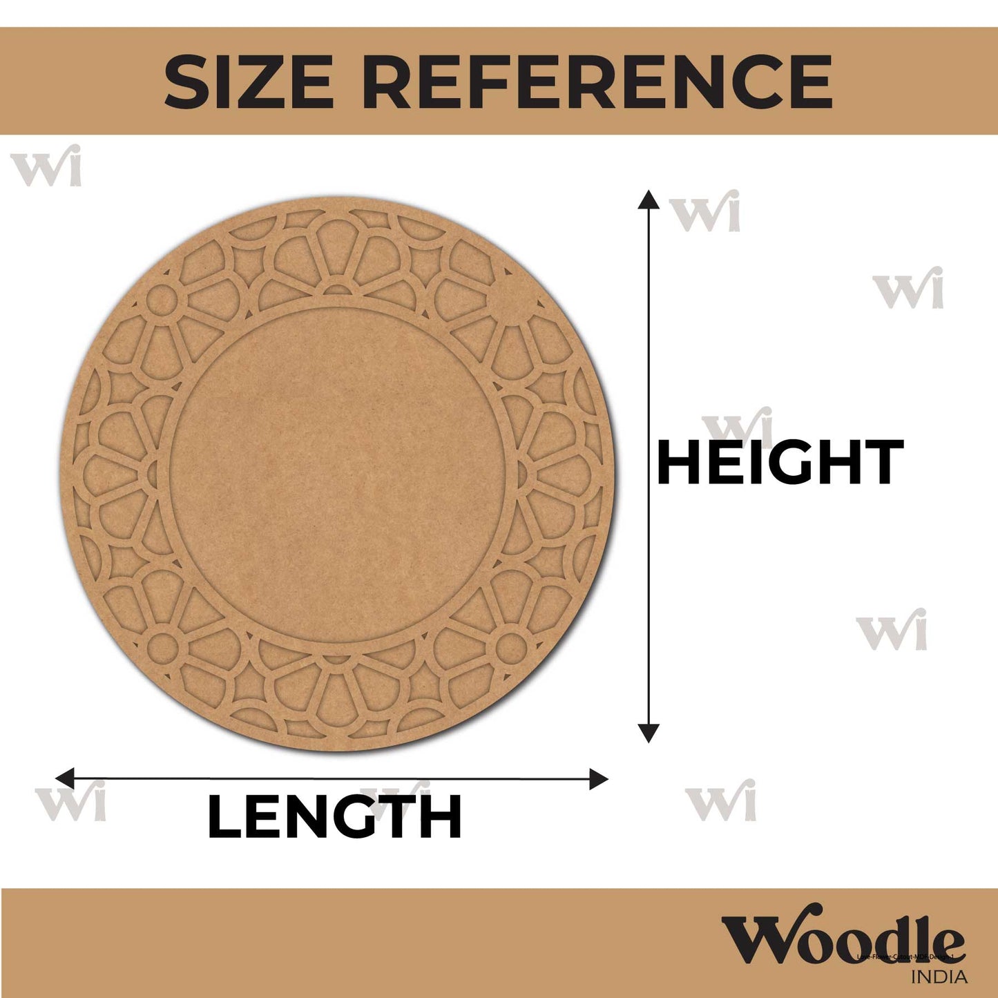 Diya Tealight Holder MDF Design 254